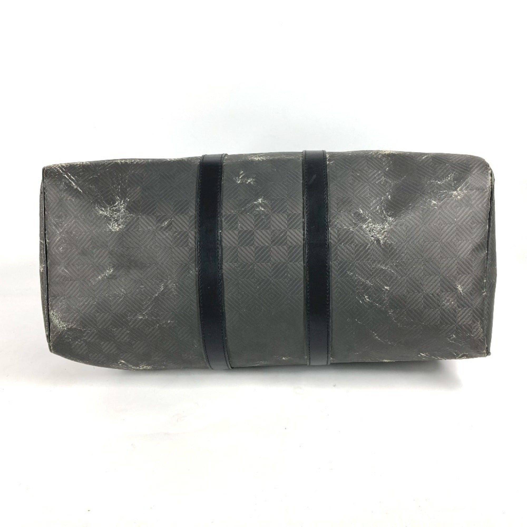 Louis Vuitton Black Noir Canvas Damier Canvas Boston Bag (Pre-Owned)