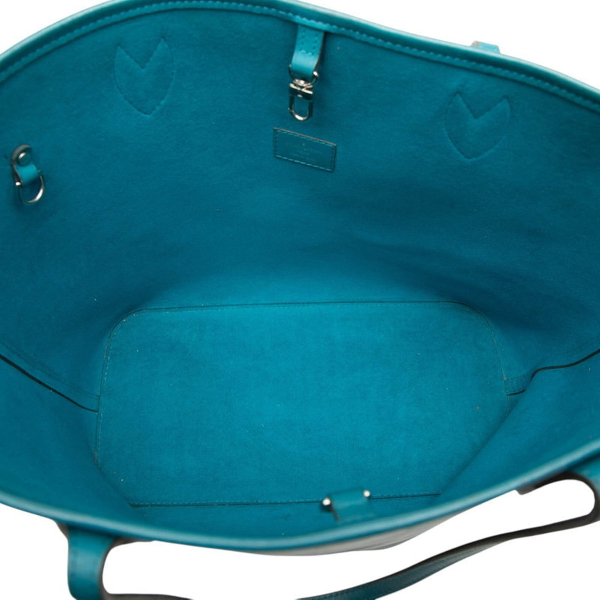 Louis Vuitton Blue Green Cyan Leather Shoulder Bag Tote Bag (Pre-Owned)