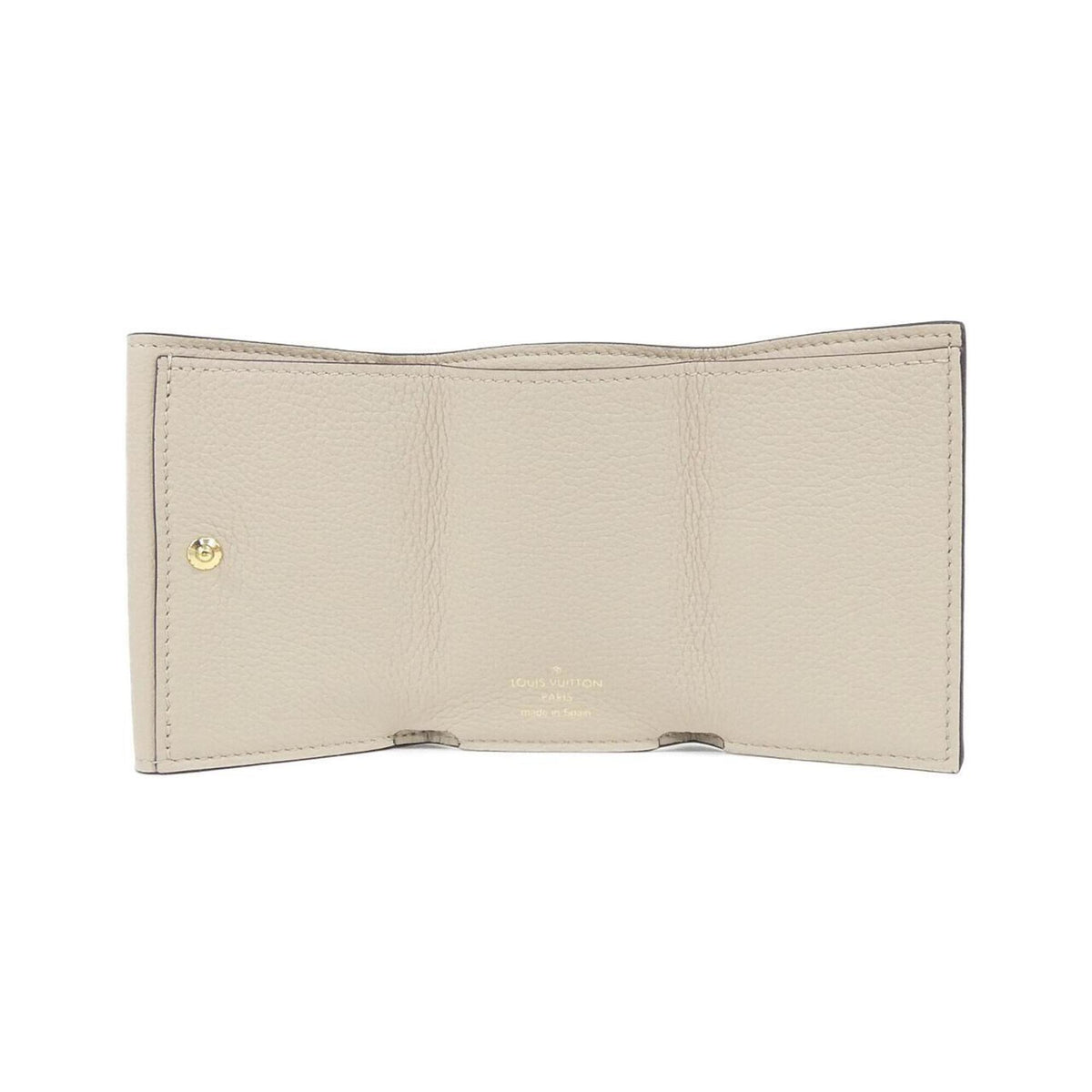 Louis Vuitton Grayish Leather Wallet (Tri-Fold) (Pre-Owned)
