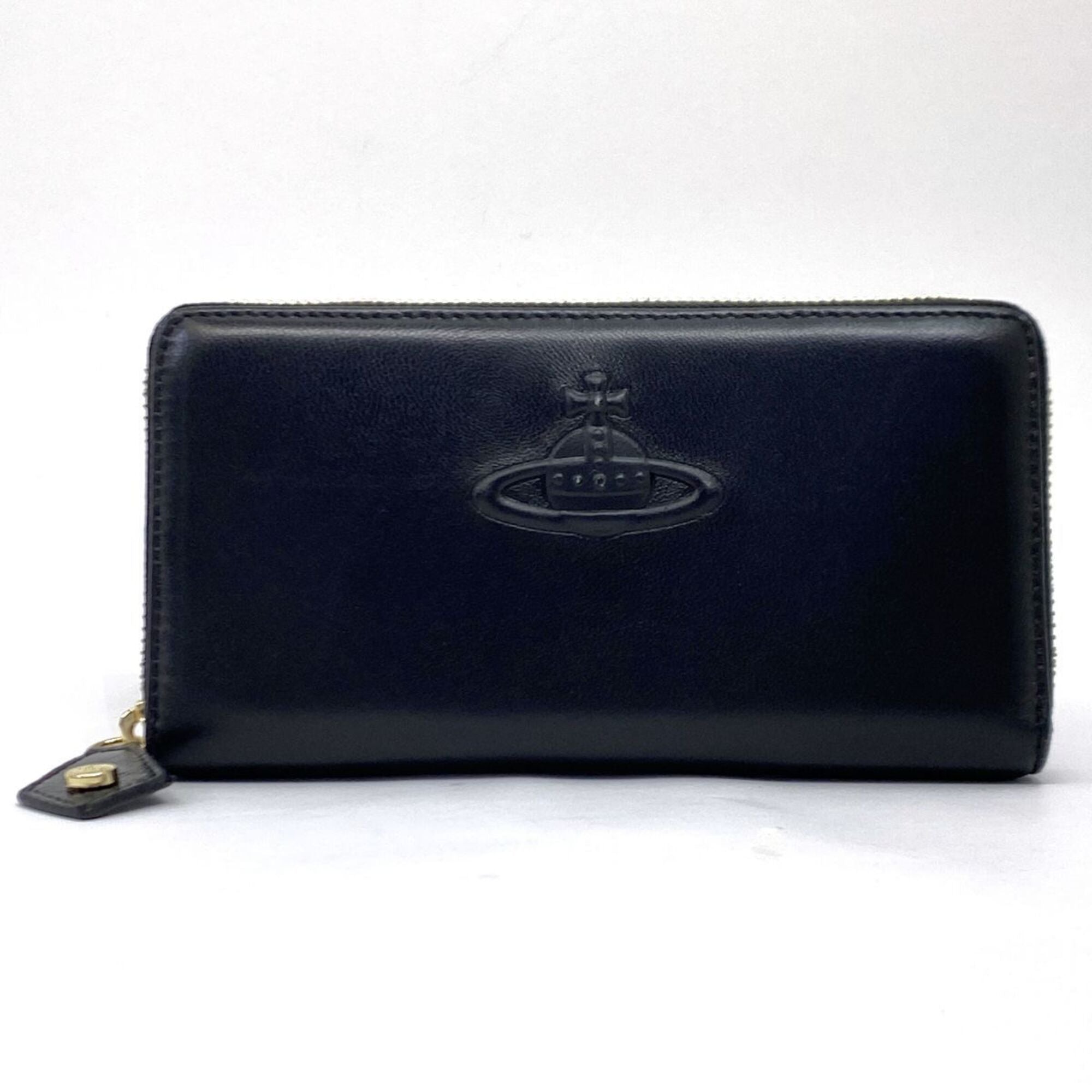 Vivienne Westwood Black Long Wallet (Bi-Fold) (Pre-Owned)