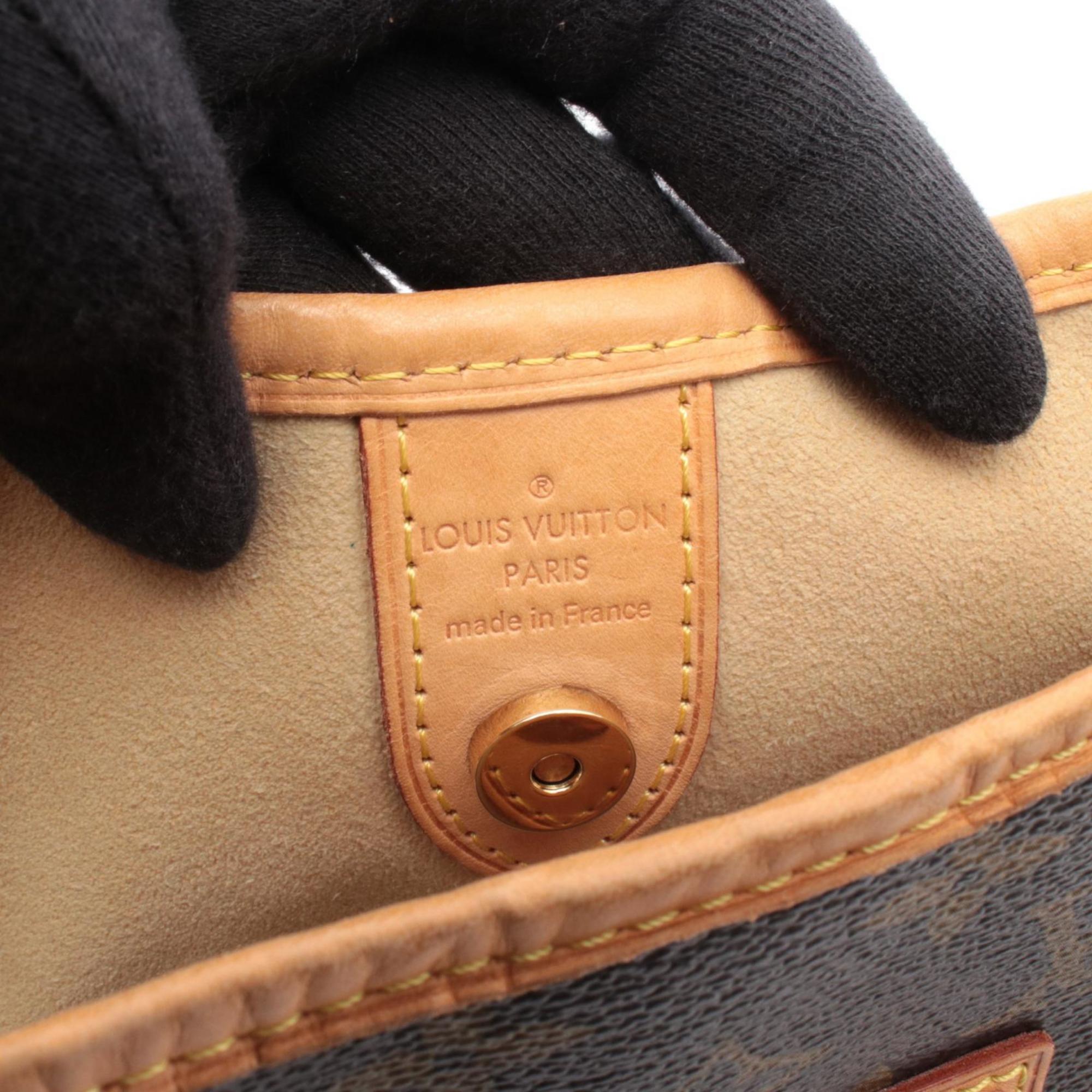 Louis Vuitton Brown Coated Canvas Pvc Monogram Leather Handbag Shoulder Bag (Pre-Owned)