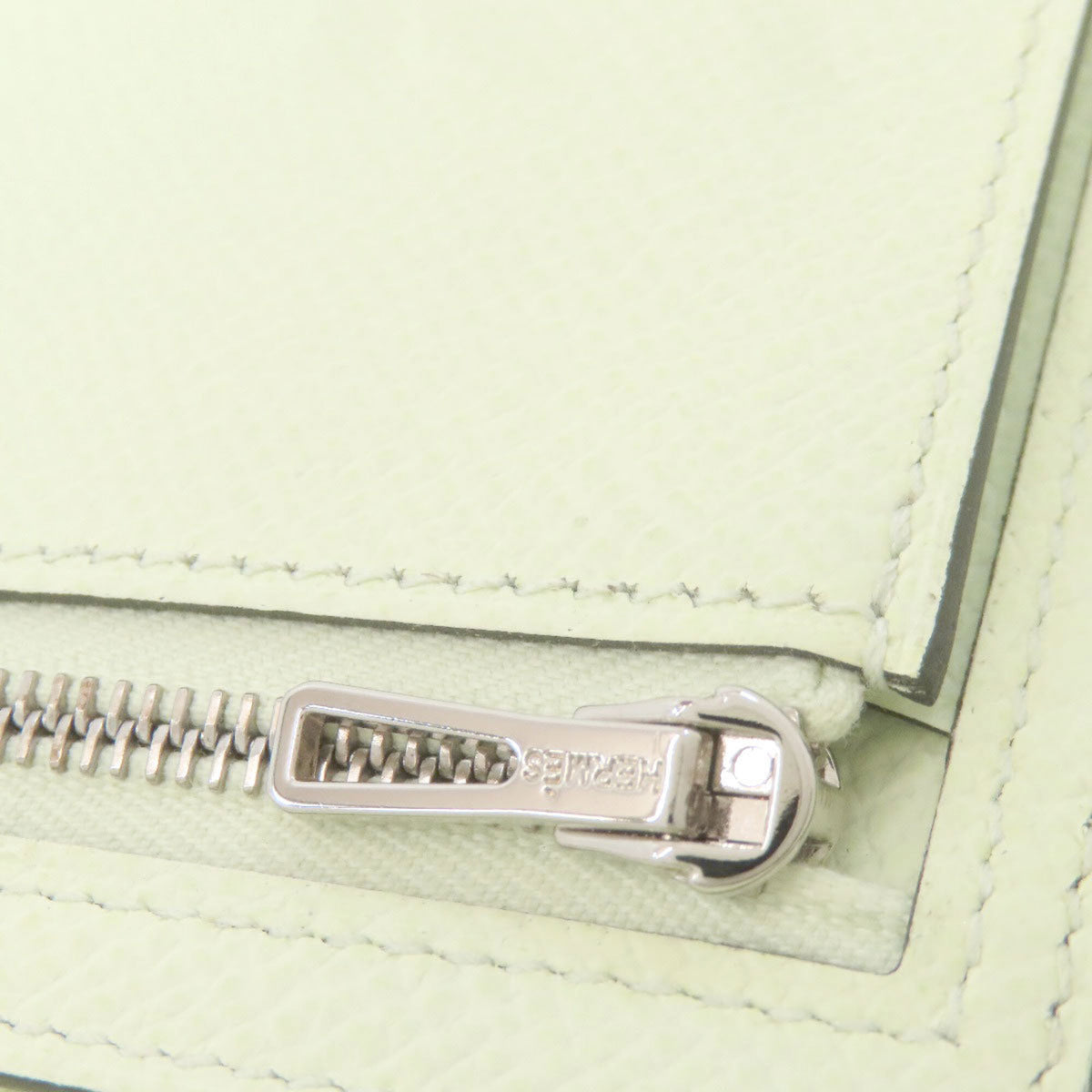 Hermes Pale Green Epsom Leather Wallet (Bi-Fold) (Pre-Owned)