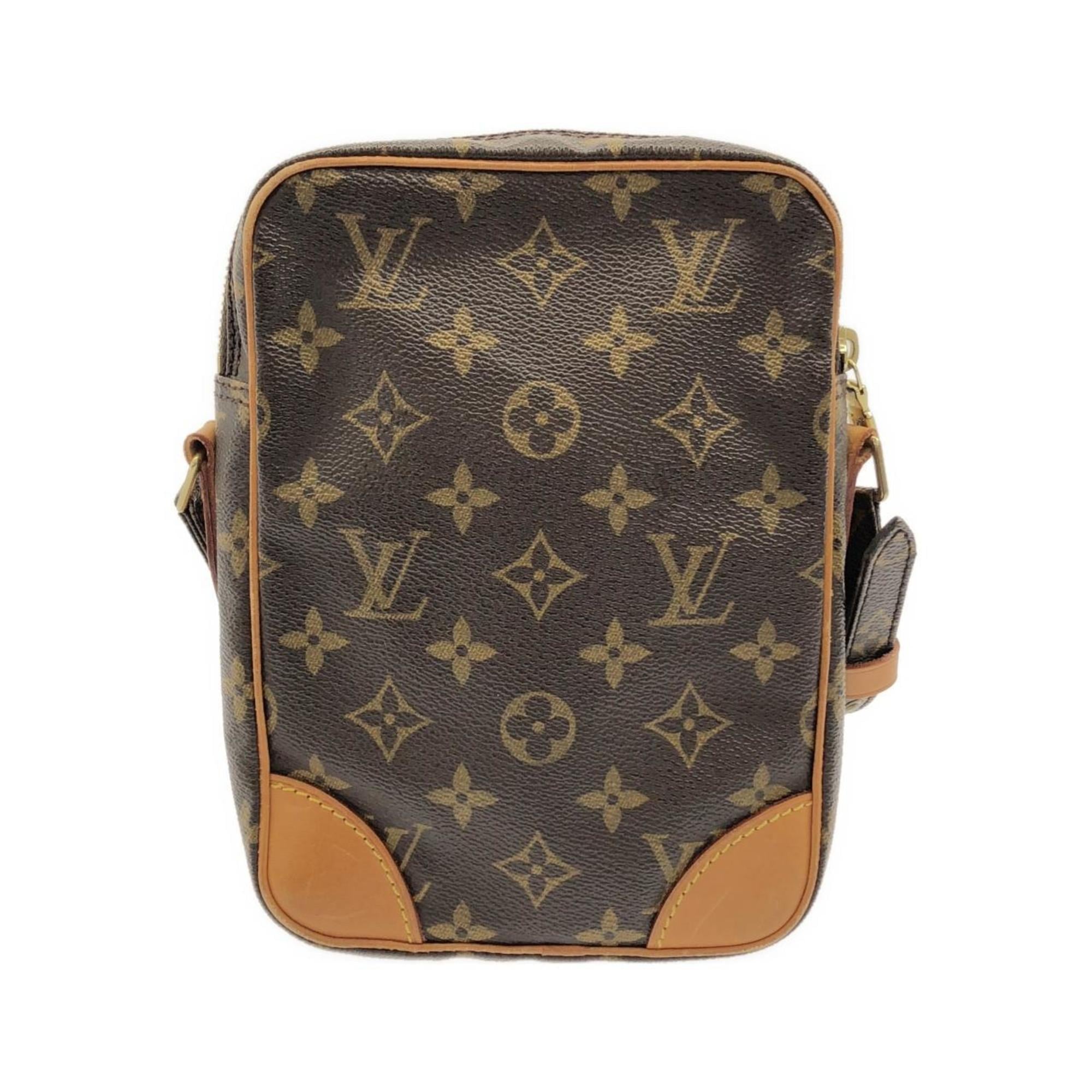 Louis Vuitton Marron Coated Canvas Shoulder Bag (Pre-Owned)