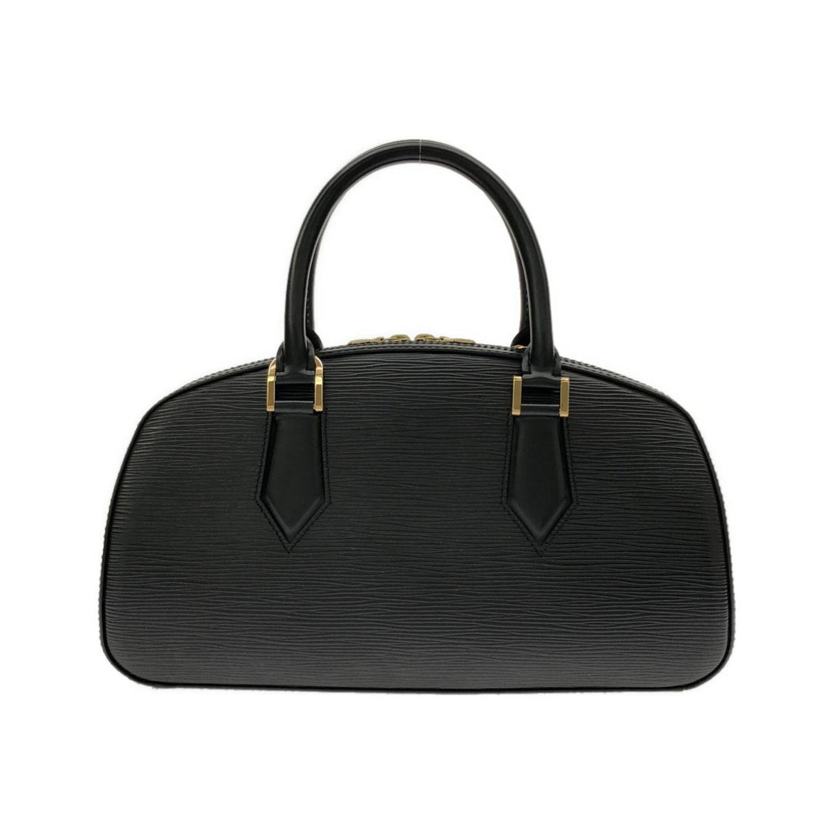 Louis Vuitton Black Brown Leather Handbag (Pre-Owned)