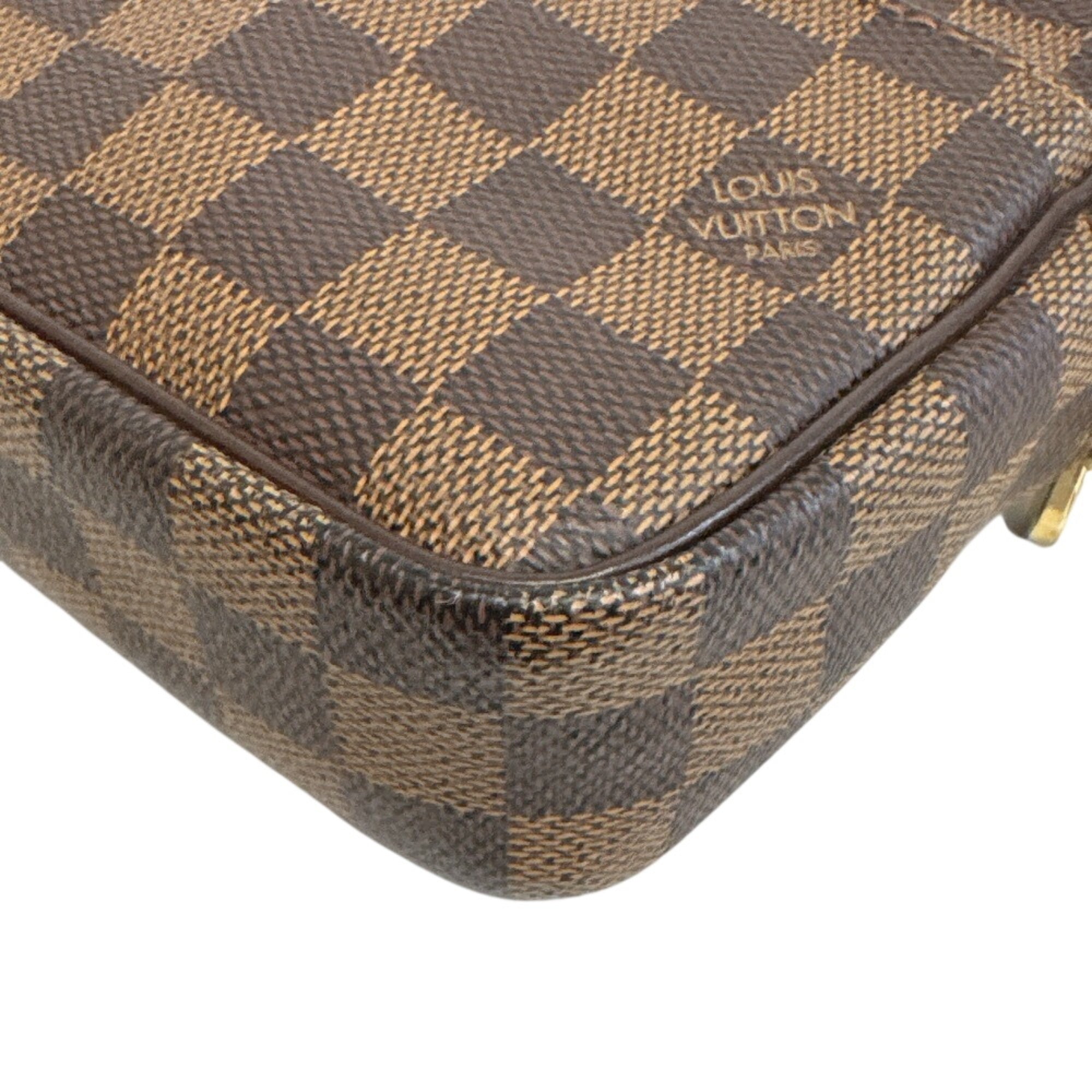 Louis Vuitton Brown Leather Clutch Bag Pouch (Pre-Owned)