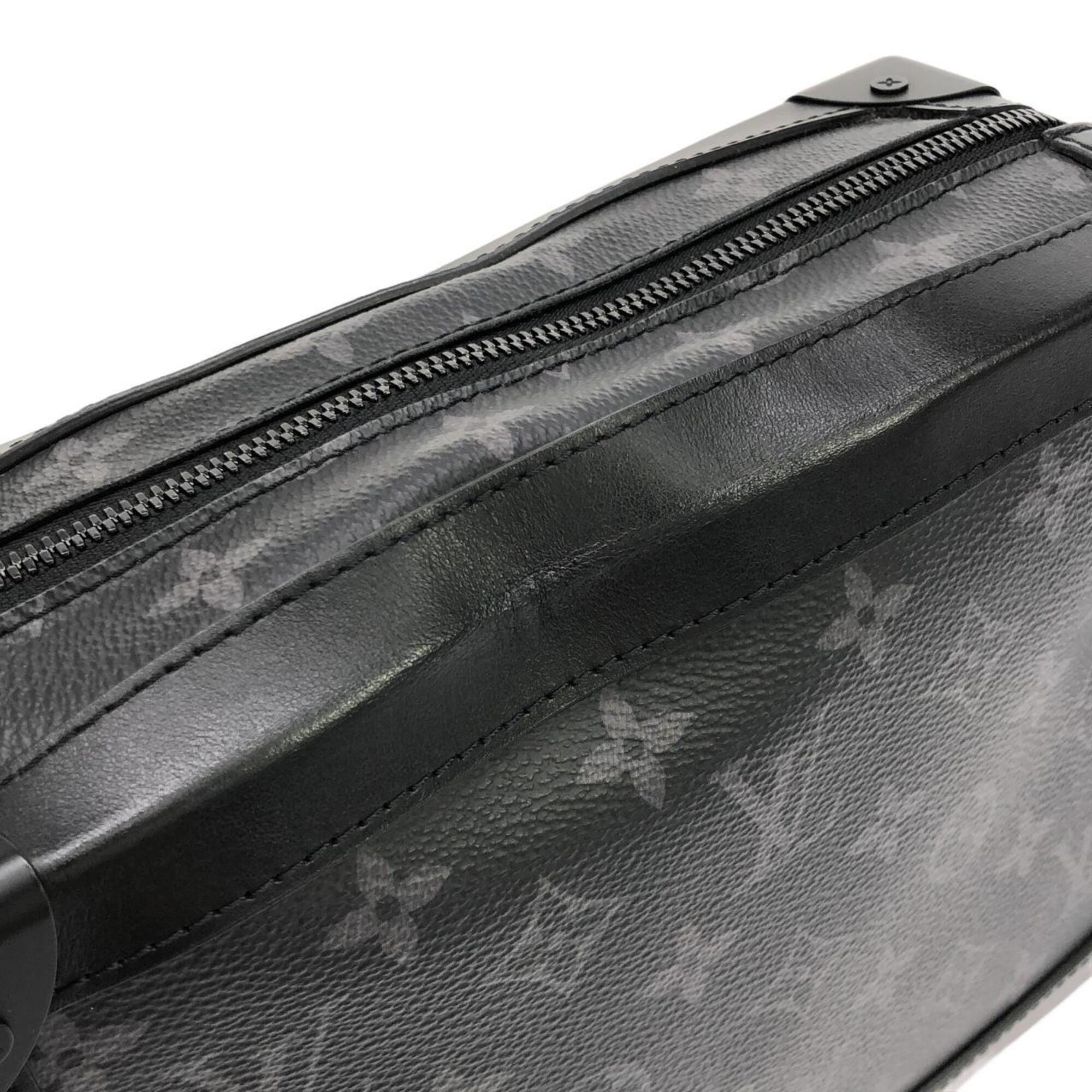 Louis Vuitton Black Coated Canvas Shoulder Bag (Pre-Owned)