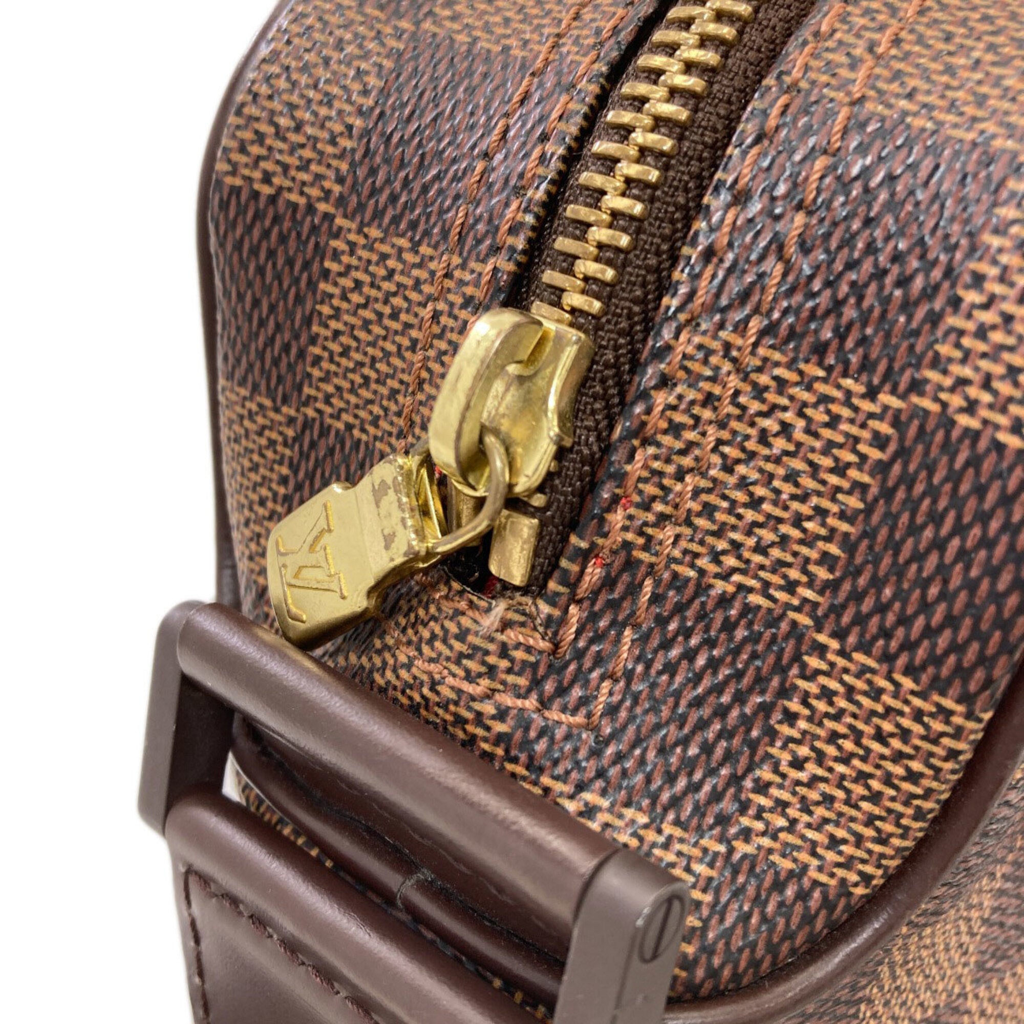 Louis Vuitton Damier Canvas Ebene Damier Canvas Shoulder Bag (Pre-Owned)