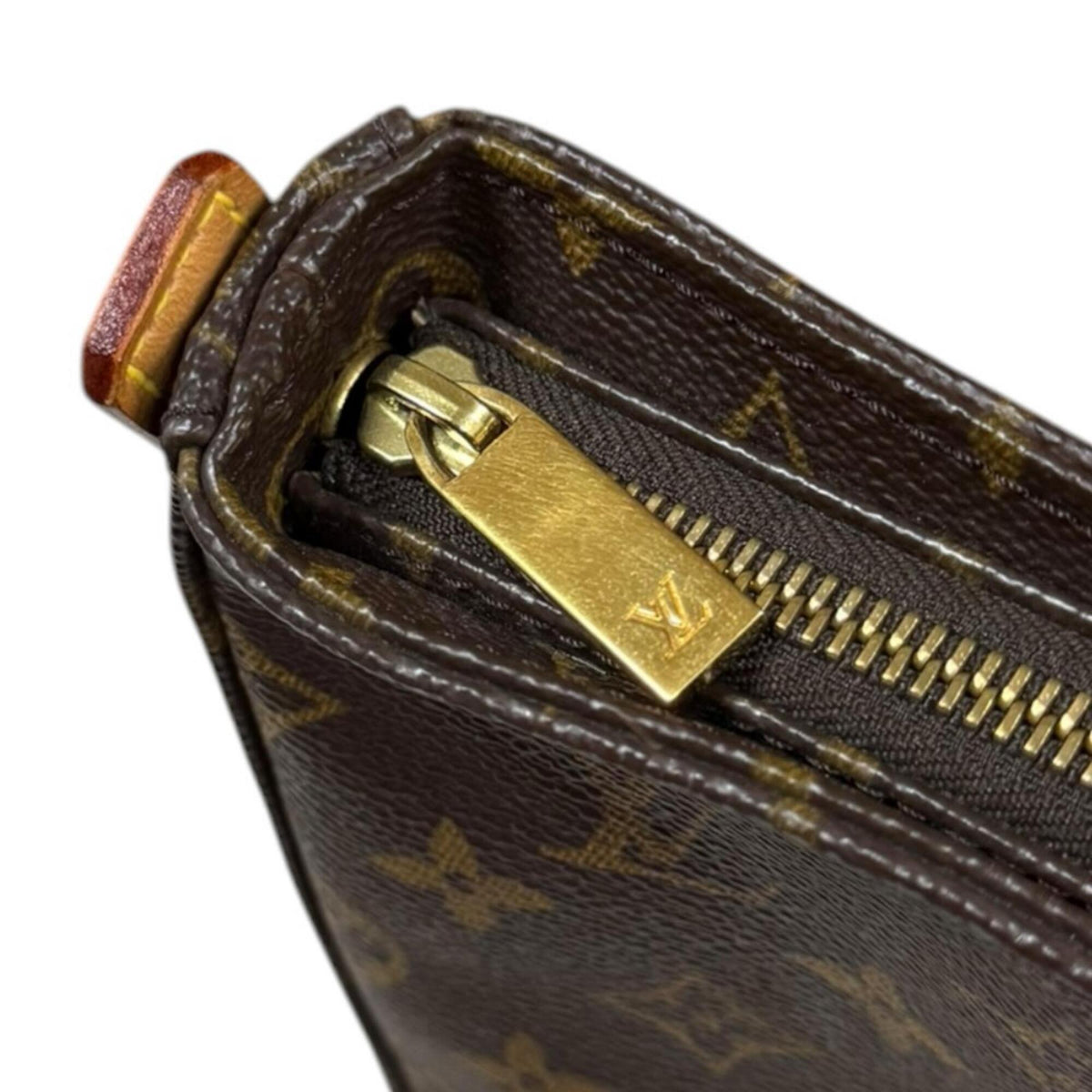 Louis Vuitton Brown Monogram Canvas Shoulder Bag (Pre-Owned)