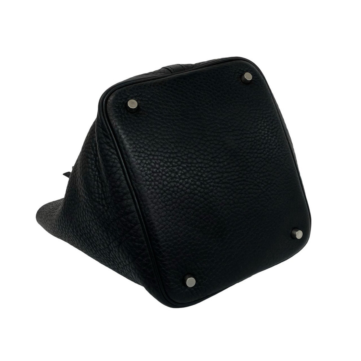 Hermes Black Taurillon Clemence Leather Handbag (Pre-Owned)