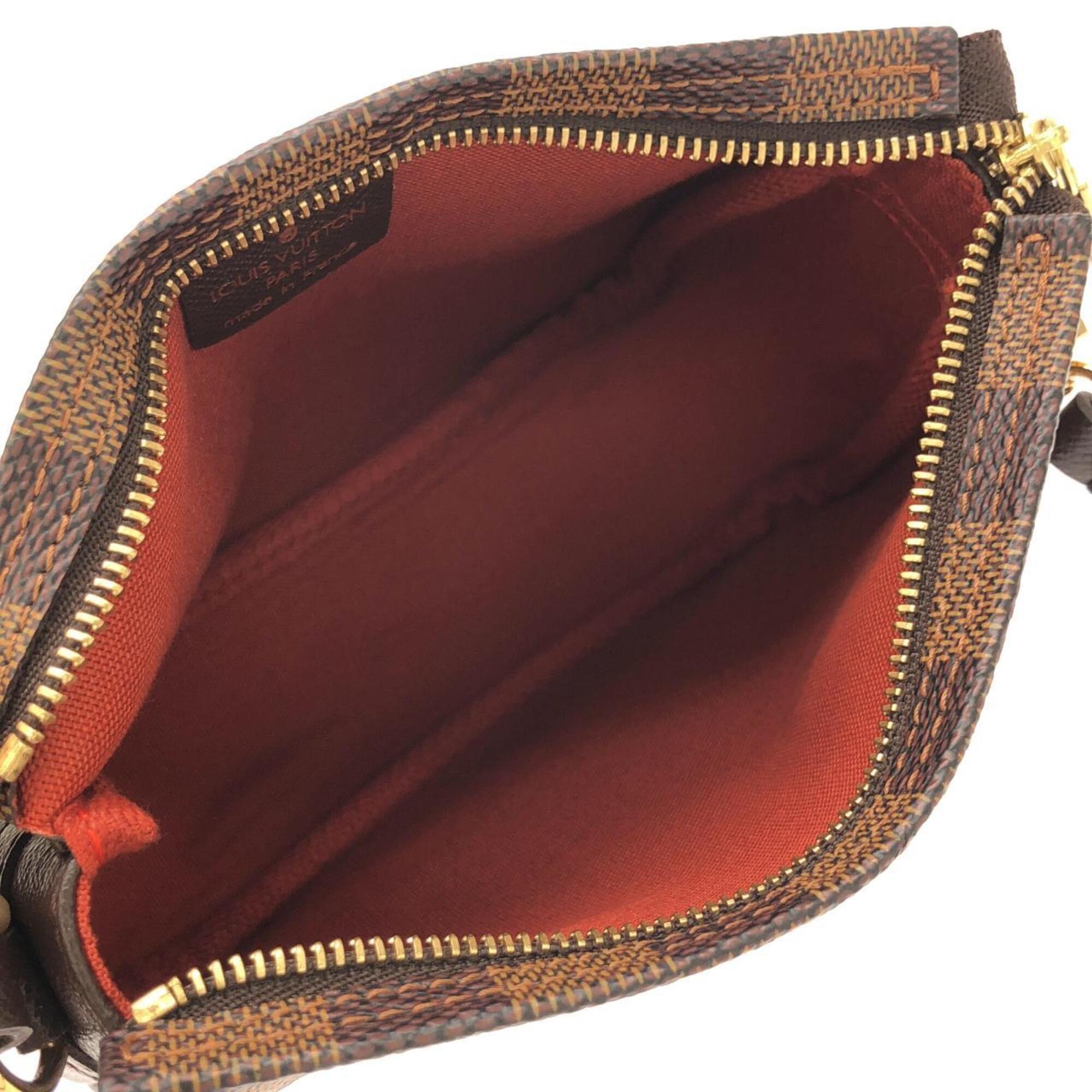 Louis Vuitton Damier Ebene Coated Canvas Pouch (Pre-Owned)