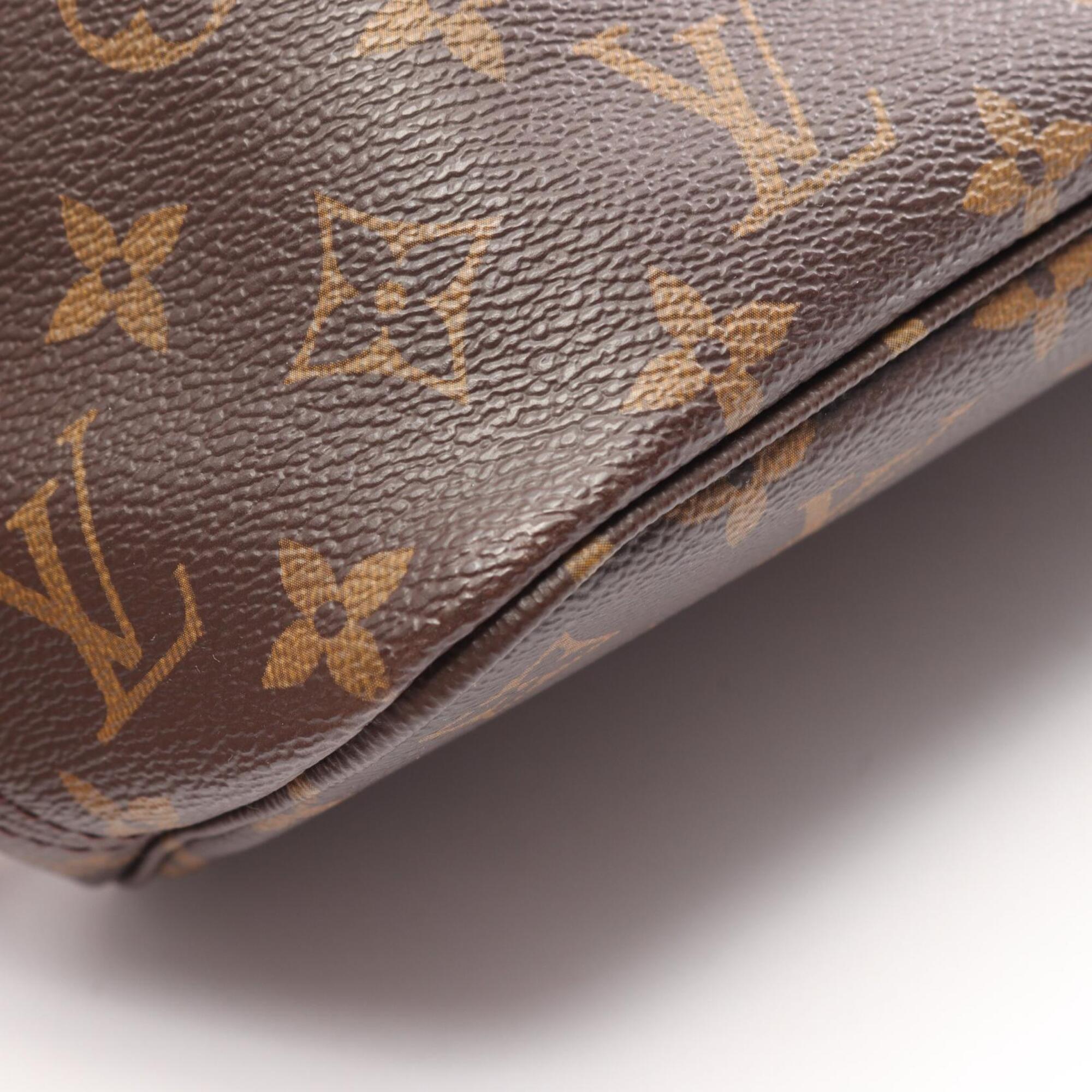 Louis Vuitton Brown Coated Canvas Pvc Monogram Leather Handbag Tote Bag (Pre-Owned)