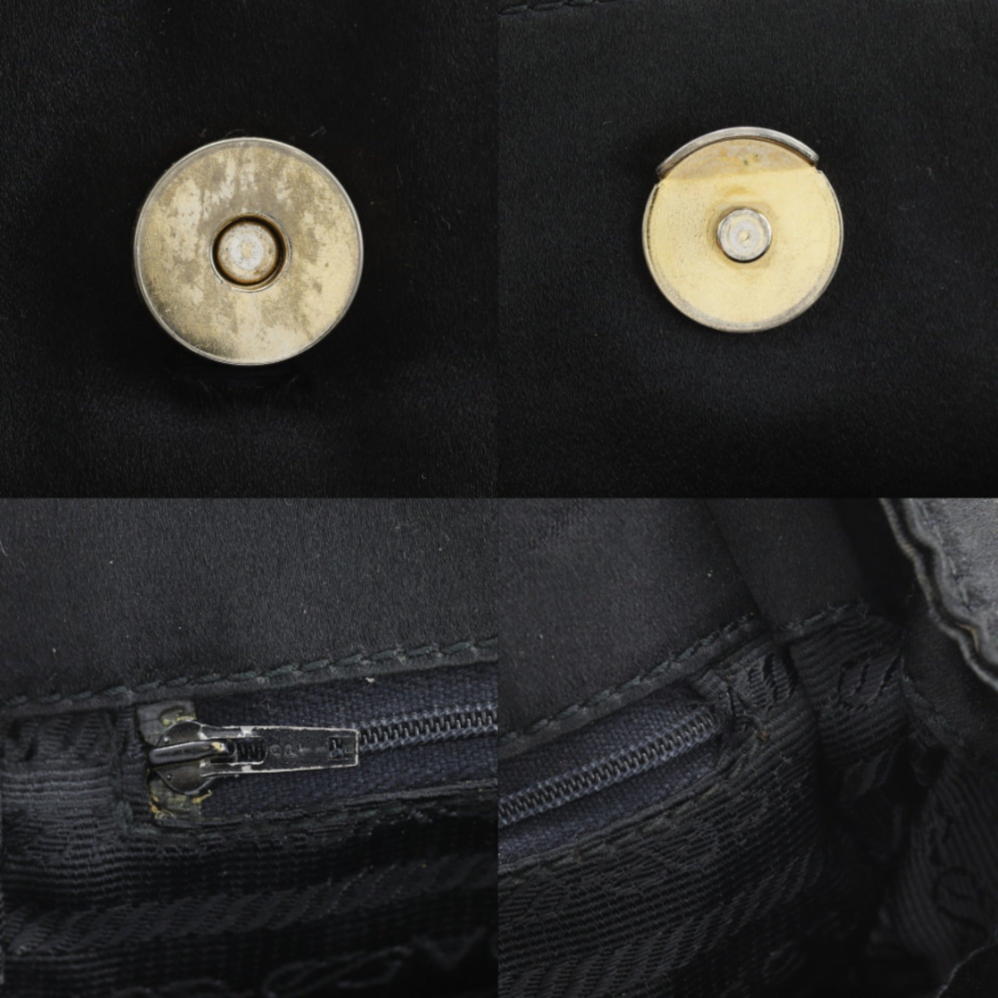 Prada Black Satin Shoulder Bag (Pre-Owned)