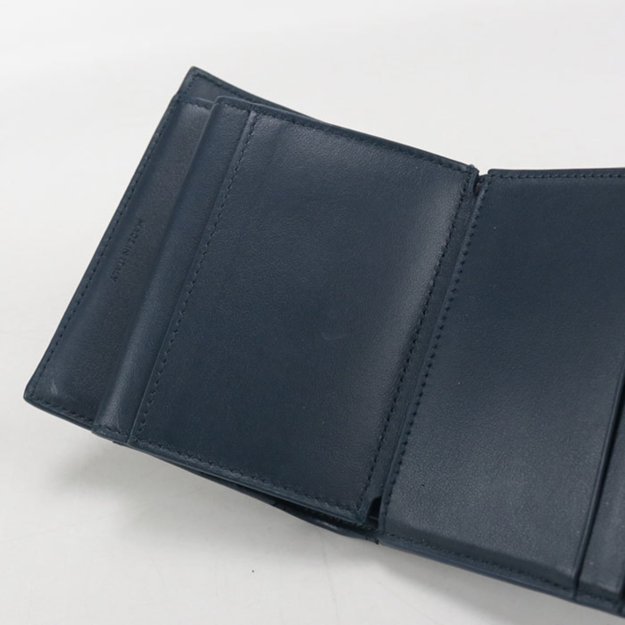 Celine Navy Leather Coin Purse/Coin Case (Pre-Owned)