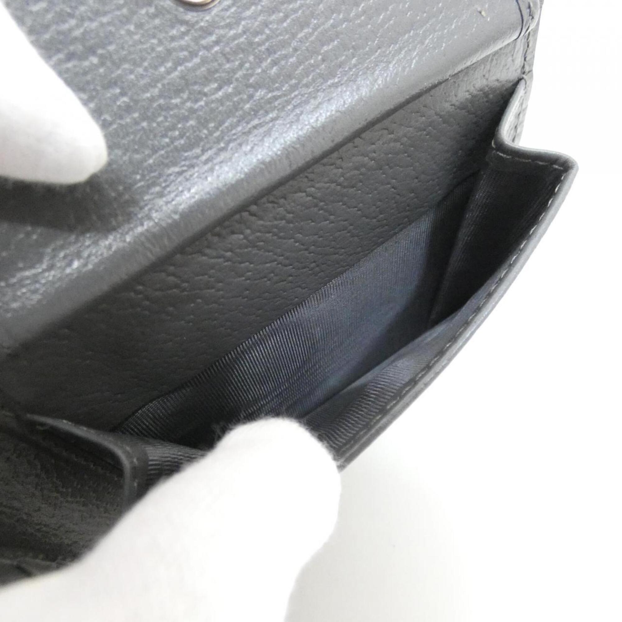 Gucci Black Gray Gg Supreme Wallet (Bi-Fold) (Pre-Owned)