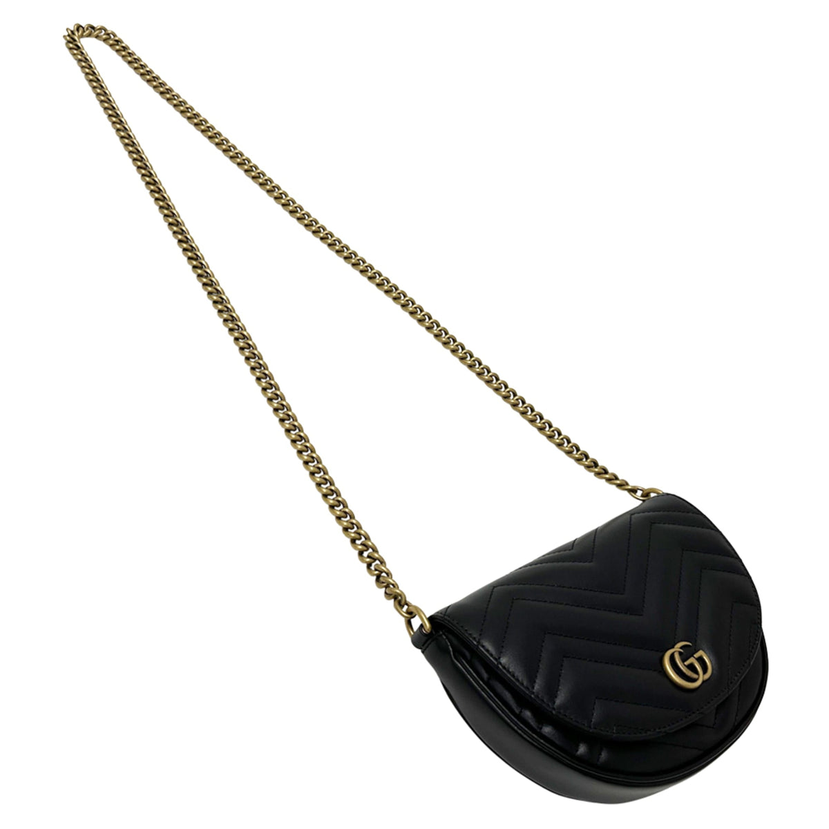 Gucci Black Leather Handbag Shoulder Bag (Pre-Owned)