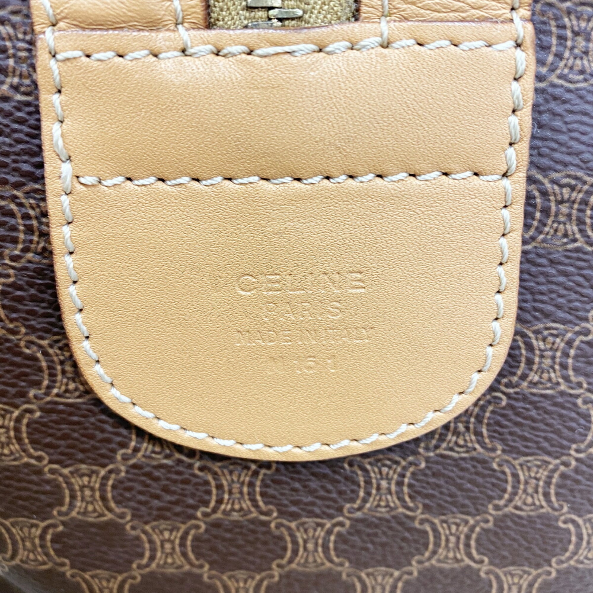Celine Brown Pvc Boston Bag (Pre-Owned)