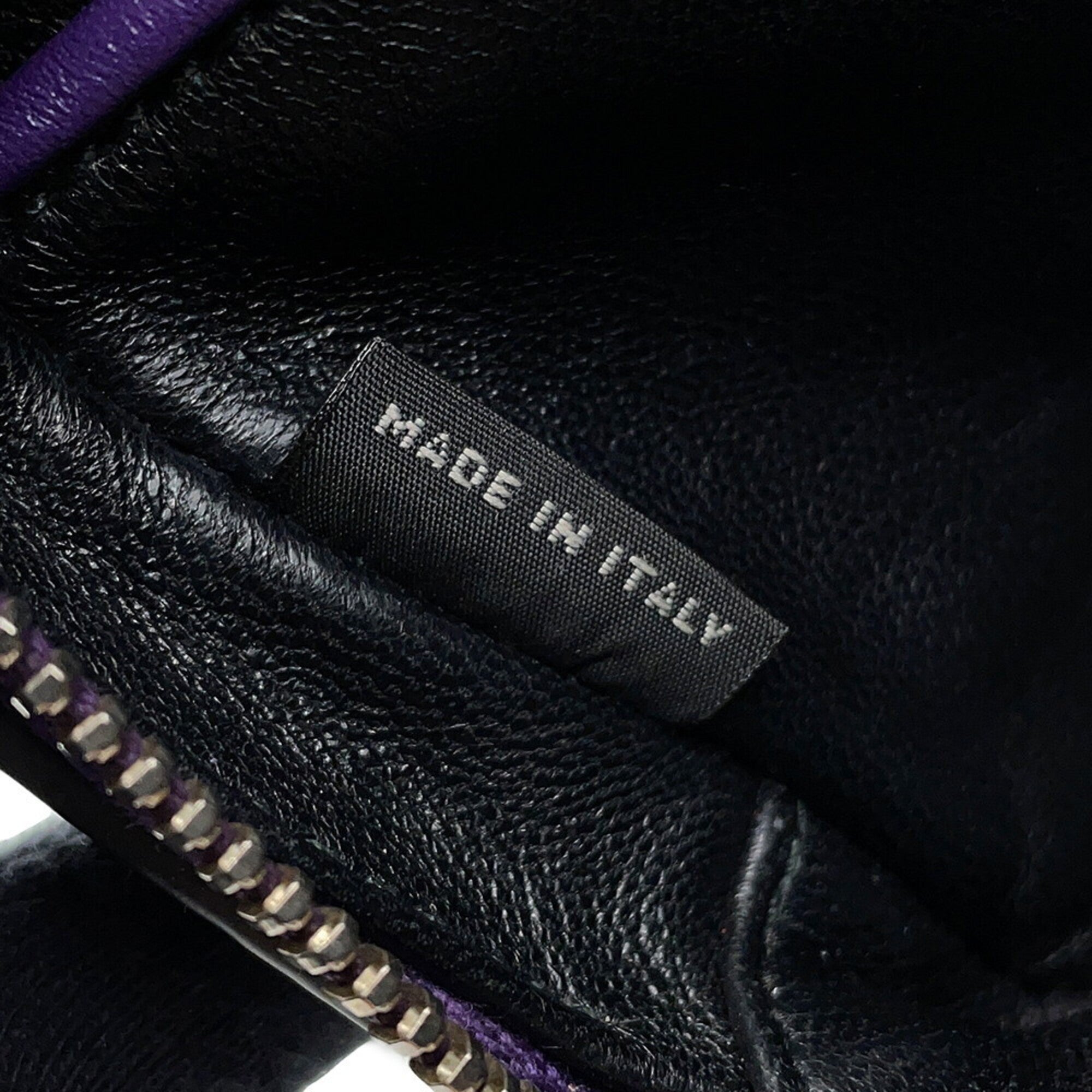 Prada Purple Leather Handbag Shoulder Bag (Pre-Owned)