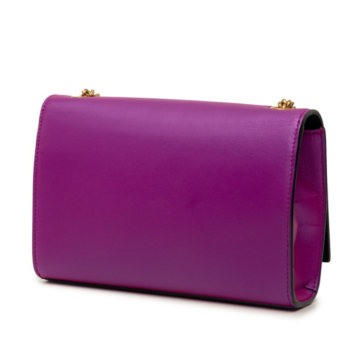 Saint Laurent Purple Leather Shoulder Bag (Pre-Owned)