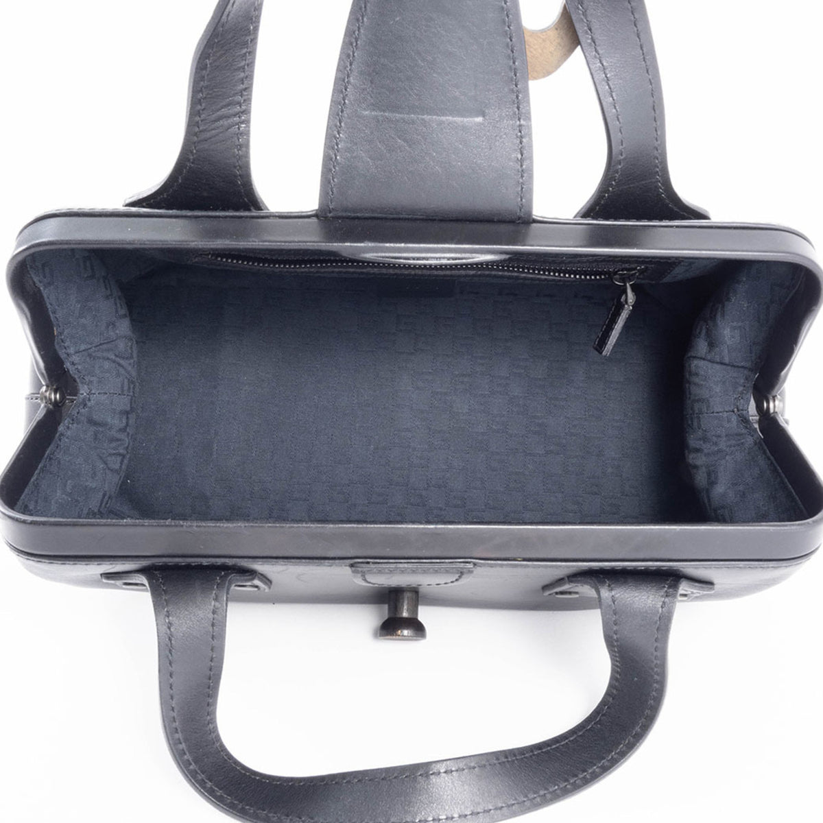 Gucci Black Leather Handbag (Pre-Owned)