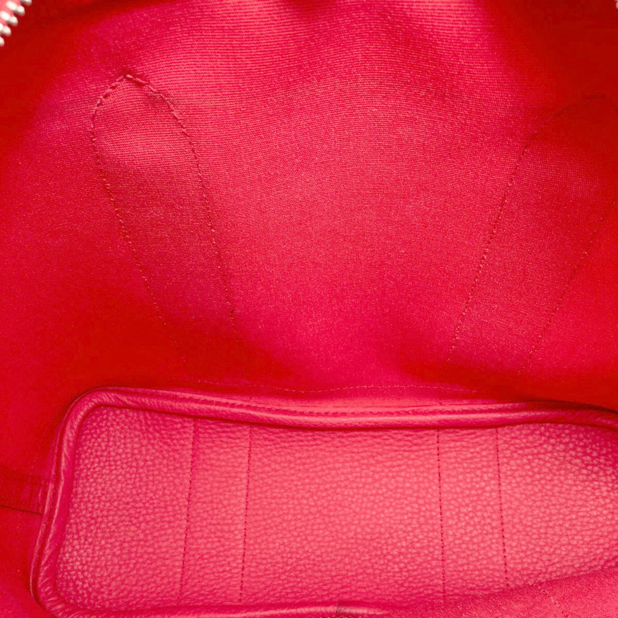 Hermes Pink Toile Officier Tote Bag (Pre-Owned)