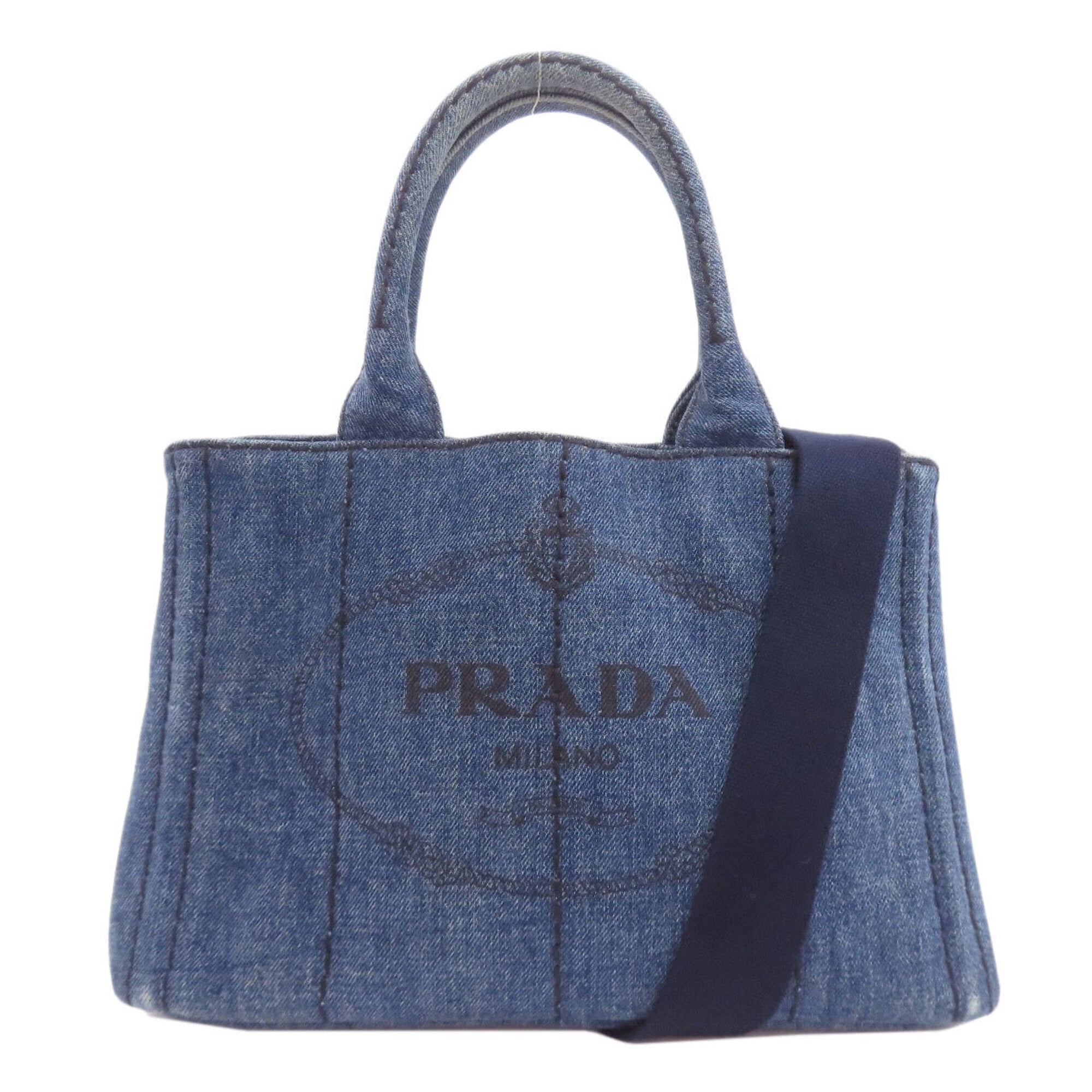 Prada Blue Denim Handbag (Pre-Owned)