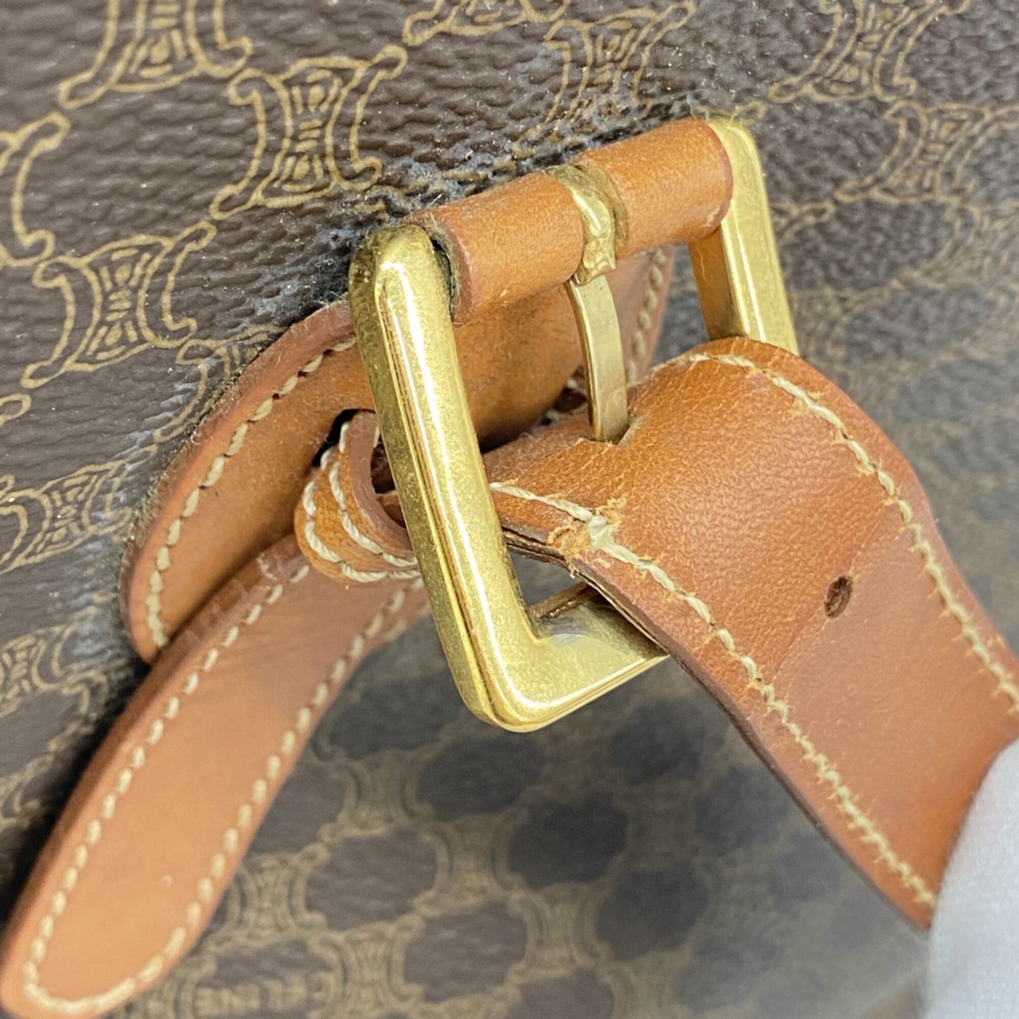 Celine Brown Pvc Tote Bag (Pre-Owned)