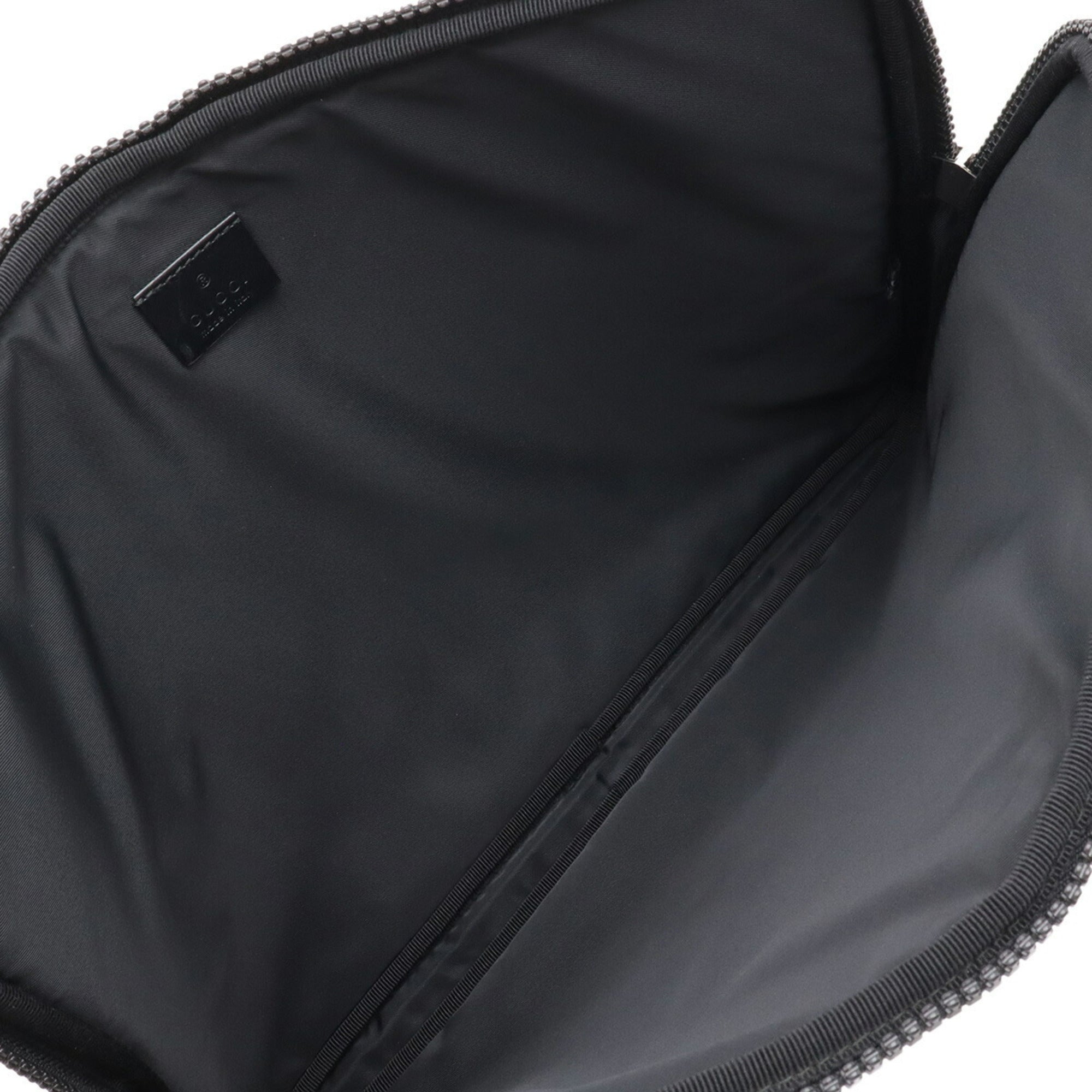Gucci Black Multi-Color Nylon Canvas Clutch Bag (Pre-Owned)