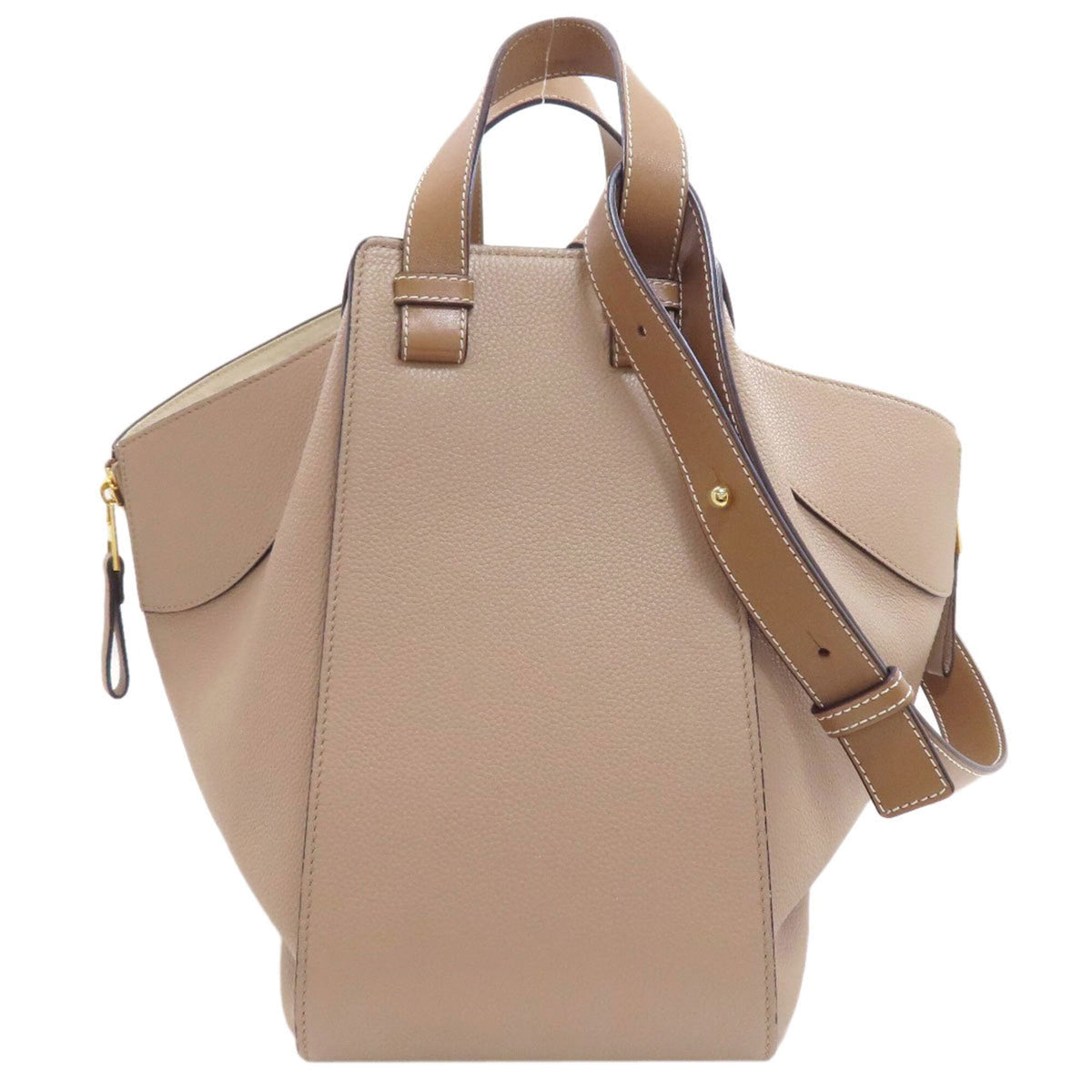 Loewe Grayish Leather Handbag (Pre-Owned)