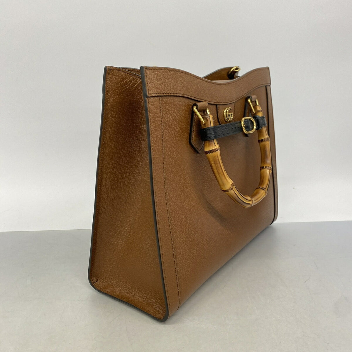 Gucci Brown Leather Tote Bag (Pre-Owned)