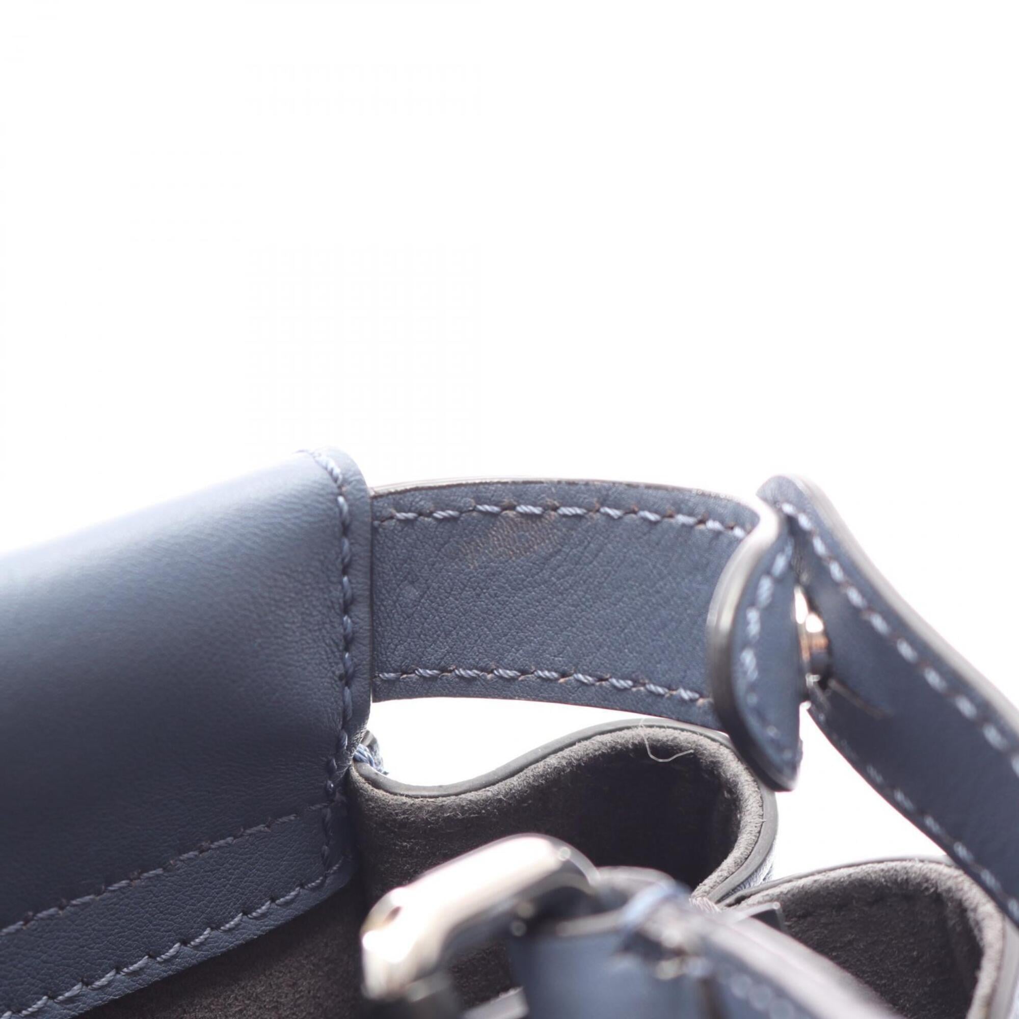 Fendi Blue Leather Handbag (Pre-Owned)