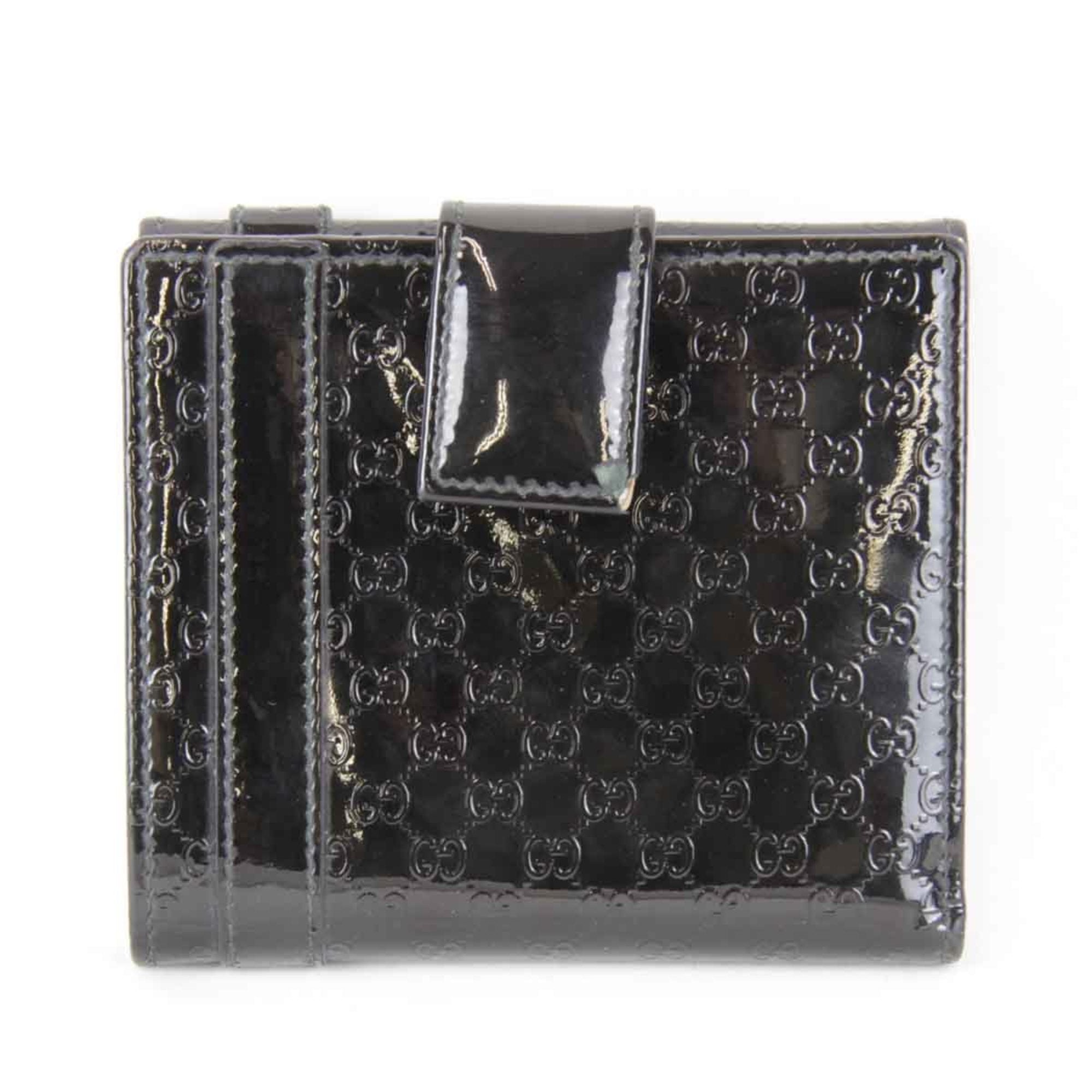 Gucci Black Patent Leather Wallet (Bi-Fold) (Pre-Owned)