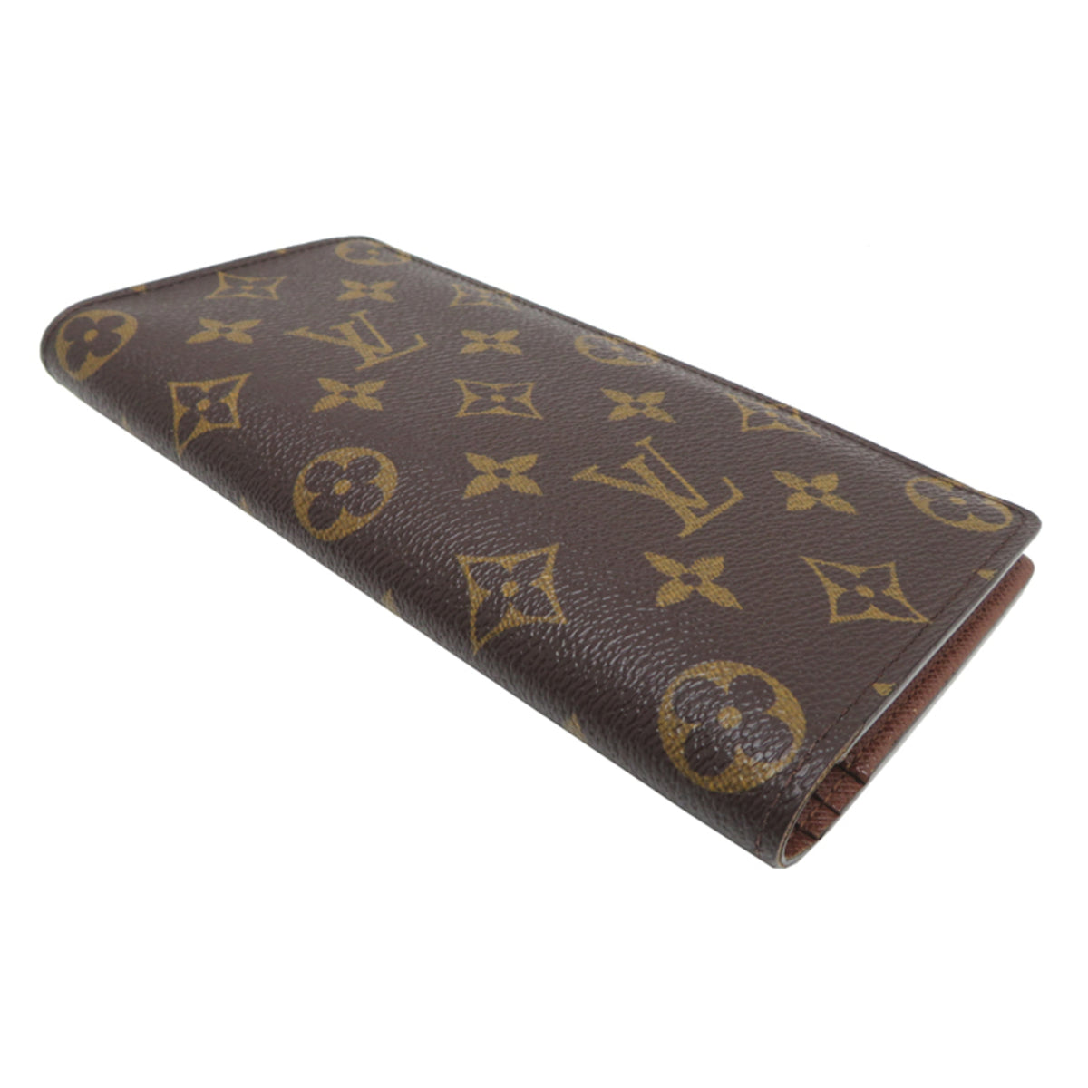 Louis Vuitton Brown Monogram Long Wallet (Bi-Fold) (Pre-Owned)