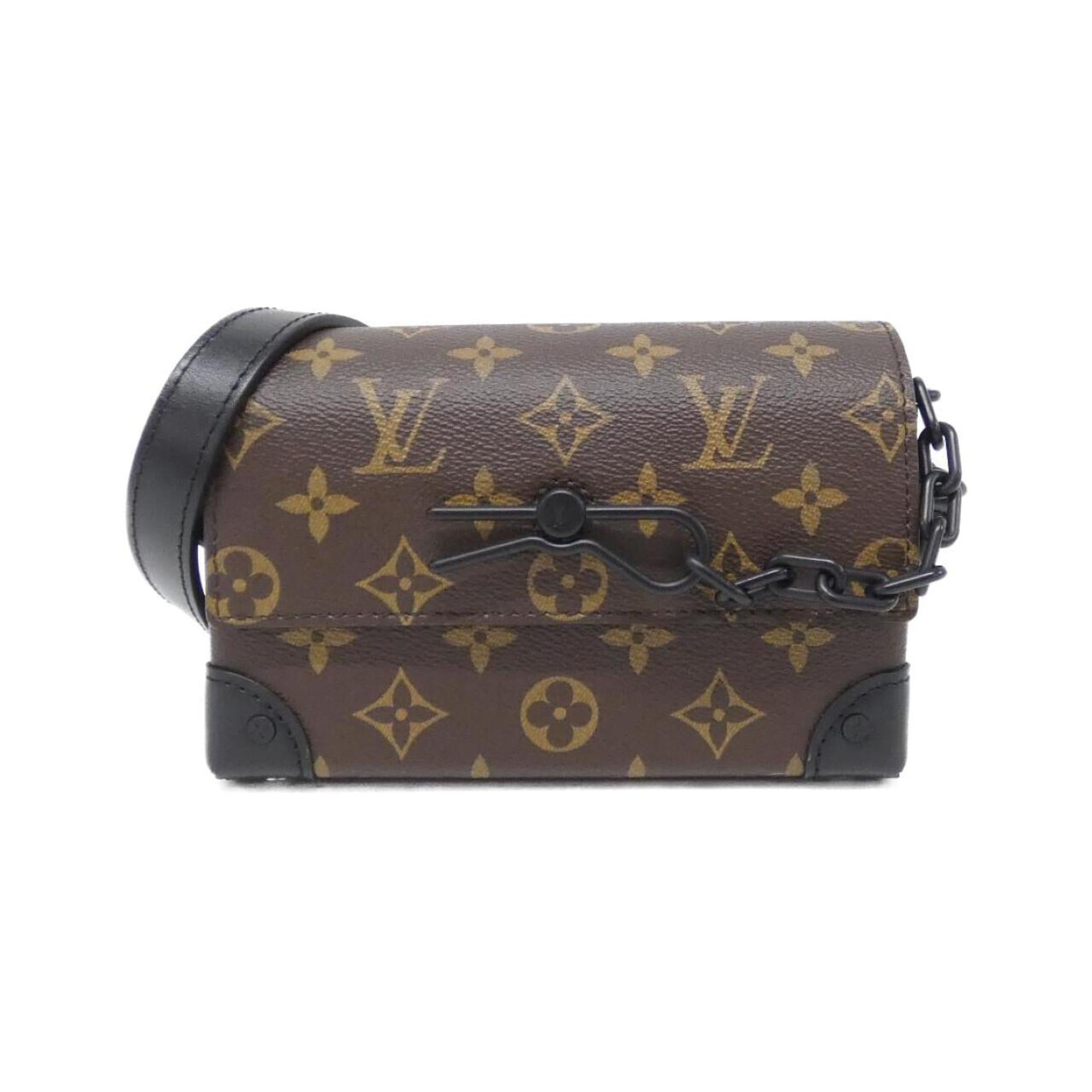 Louis Vuitton Black Marron Coated Canvas Shoulder Bag (Pre-Owned)