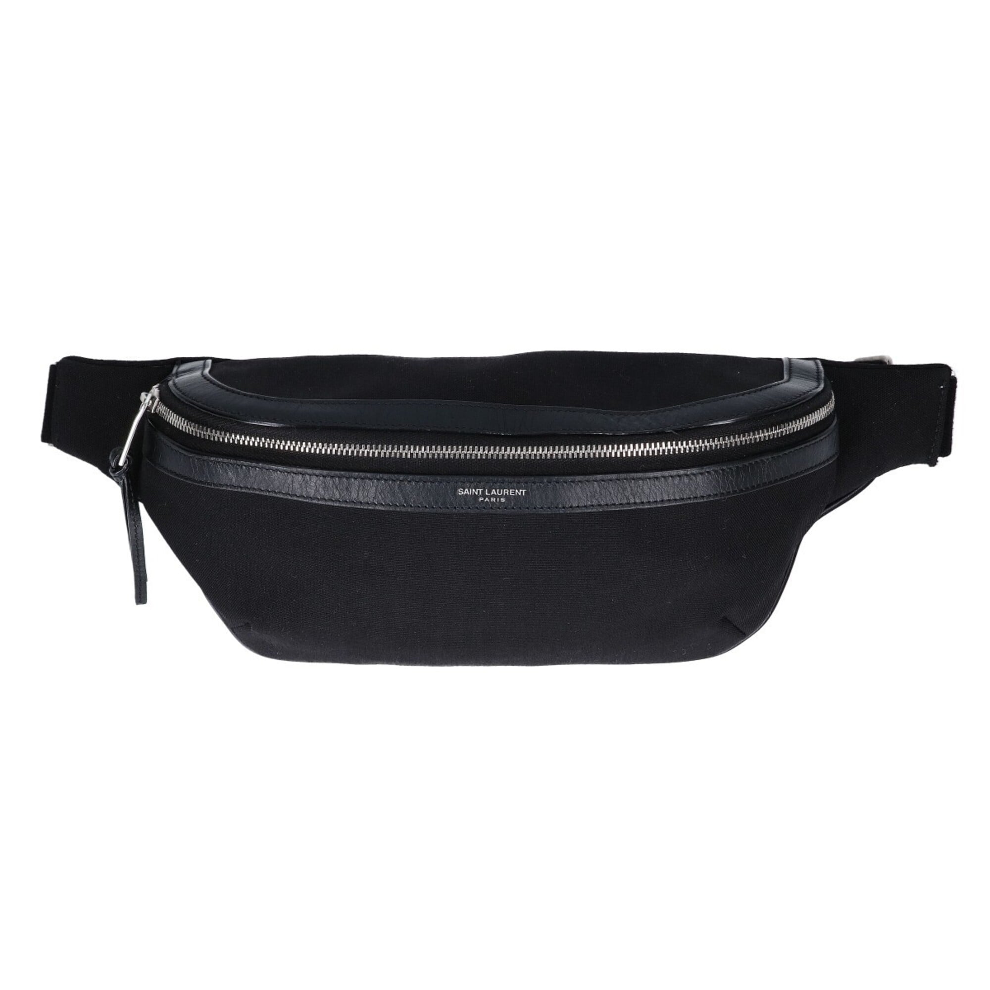 Saint Laurent Black Canvas Fanny Pack (Pre-Owned)