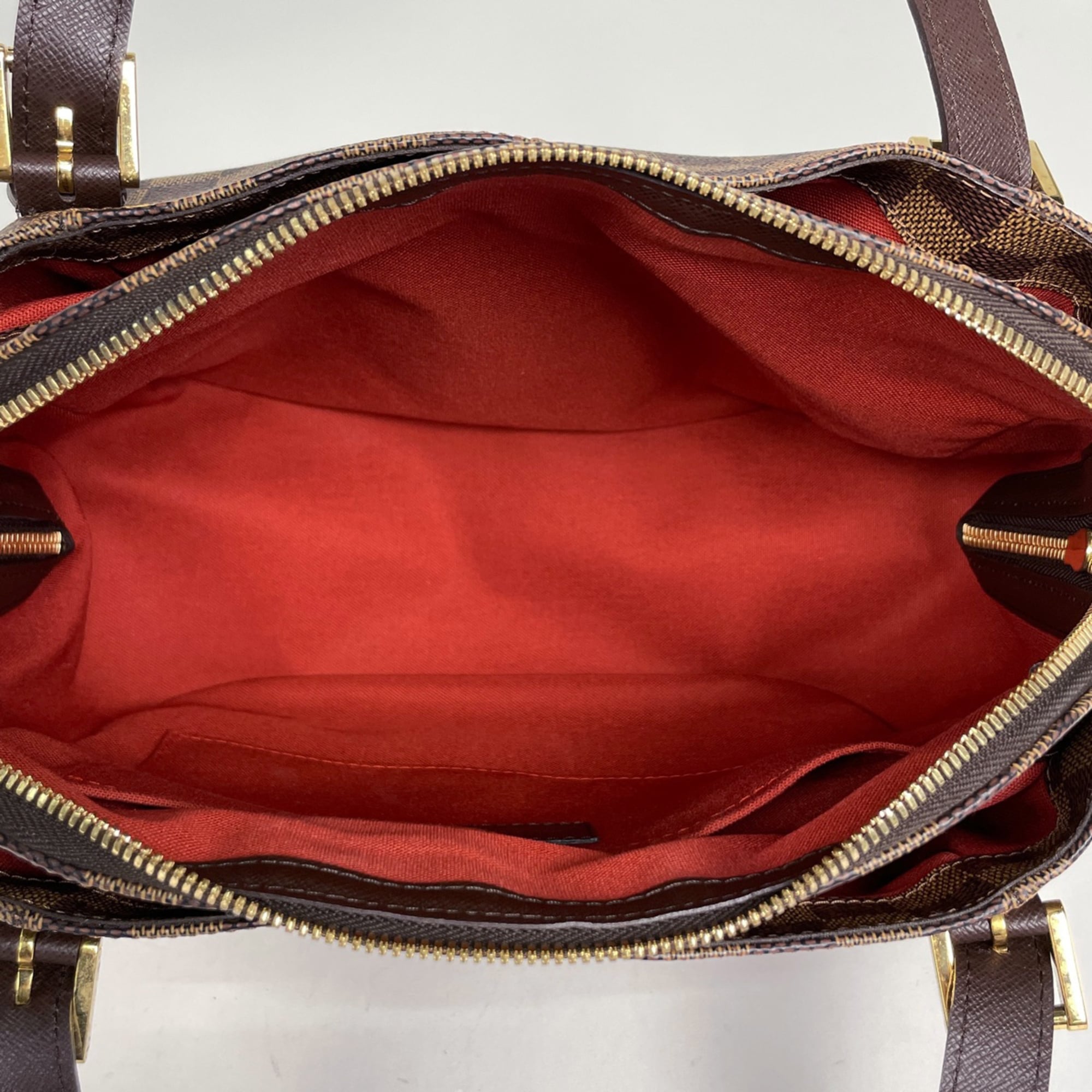 Louis Vuitton Brown Damier Canvas Handbag Shoulder Bag (Pre-Owned)