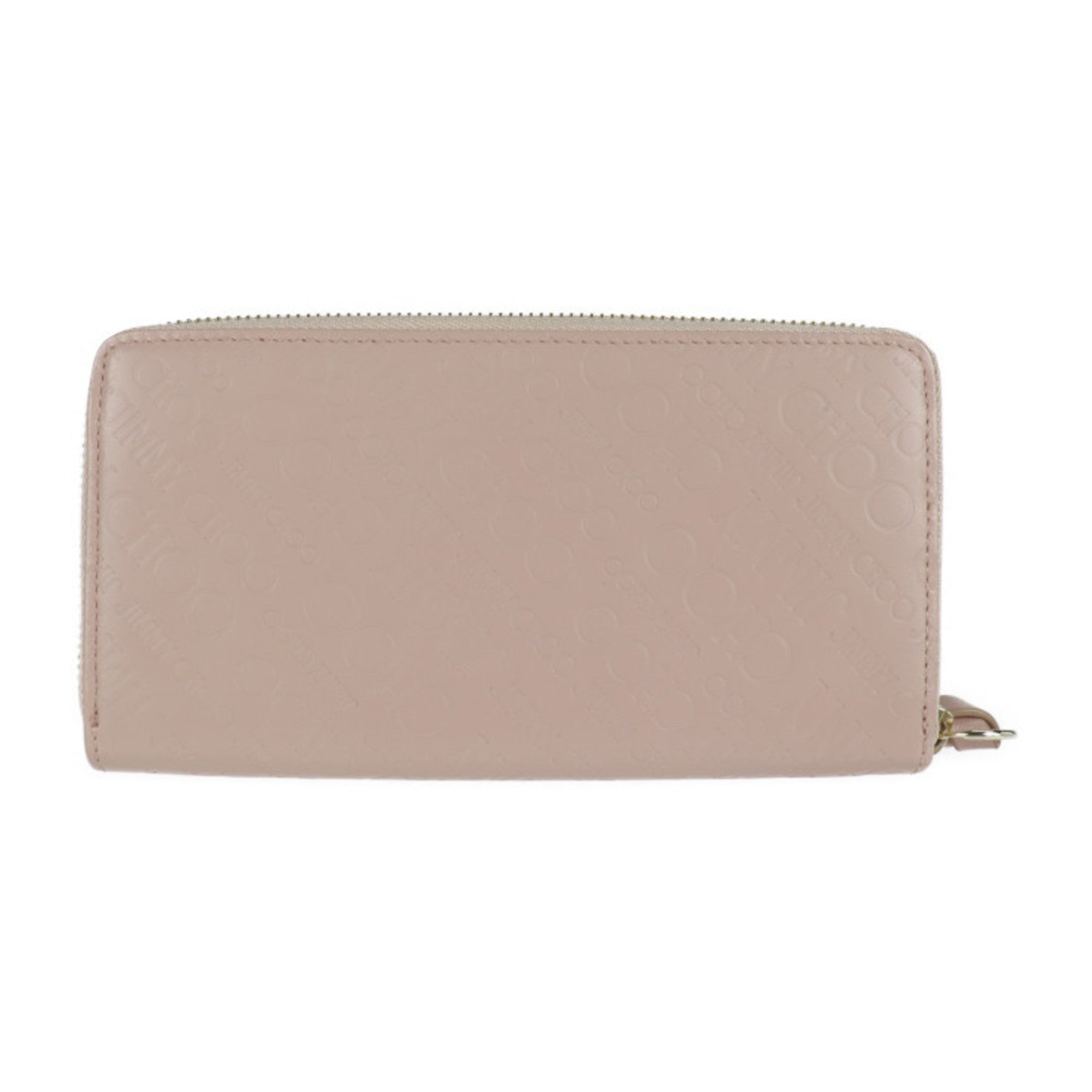Jimmy Choo Pink Embossed Long Wallet (Bi-Fold) (Pre-Owned)