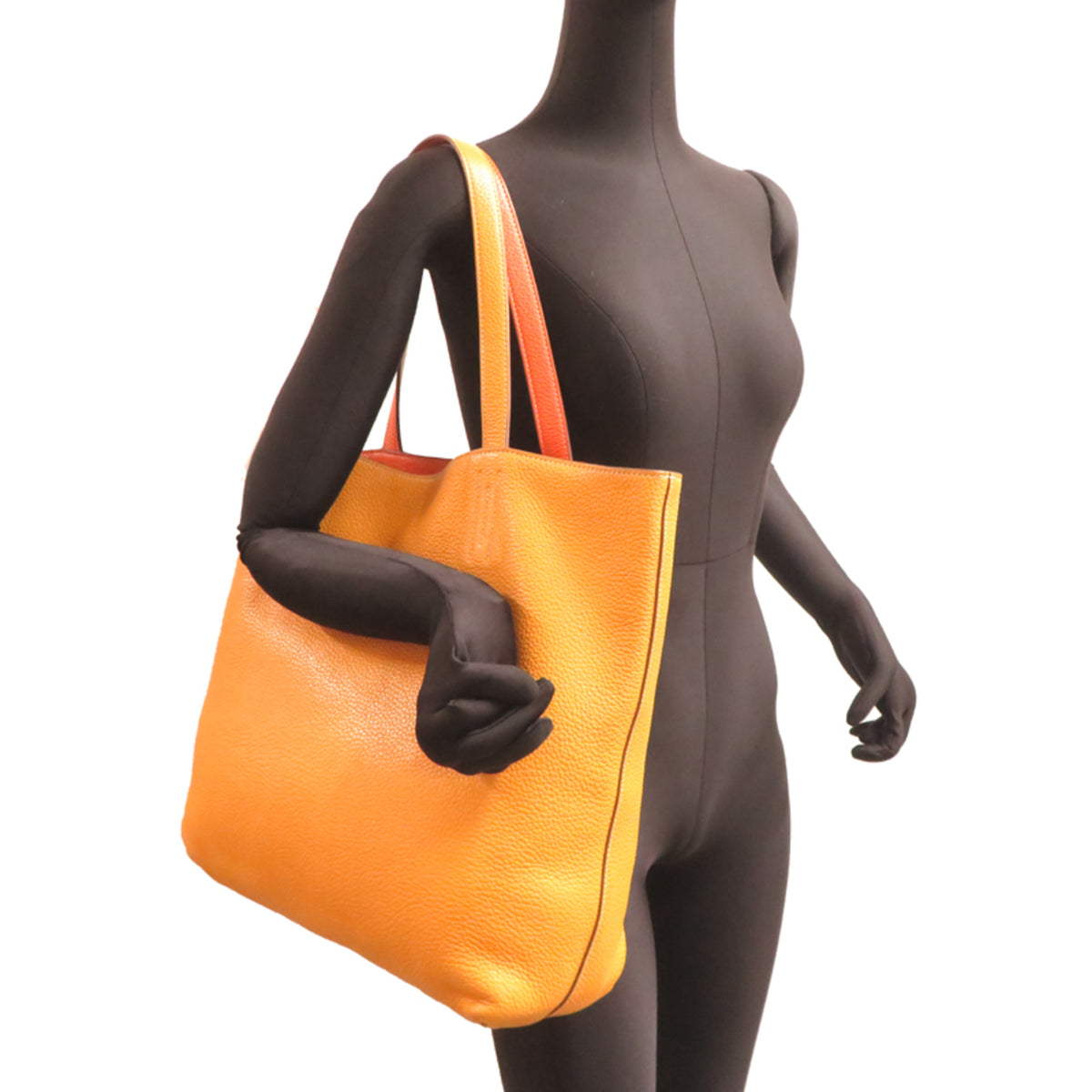 Hermes Orange Yellow Tote Bag (Pre-Owned)