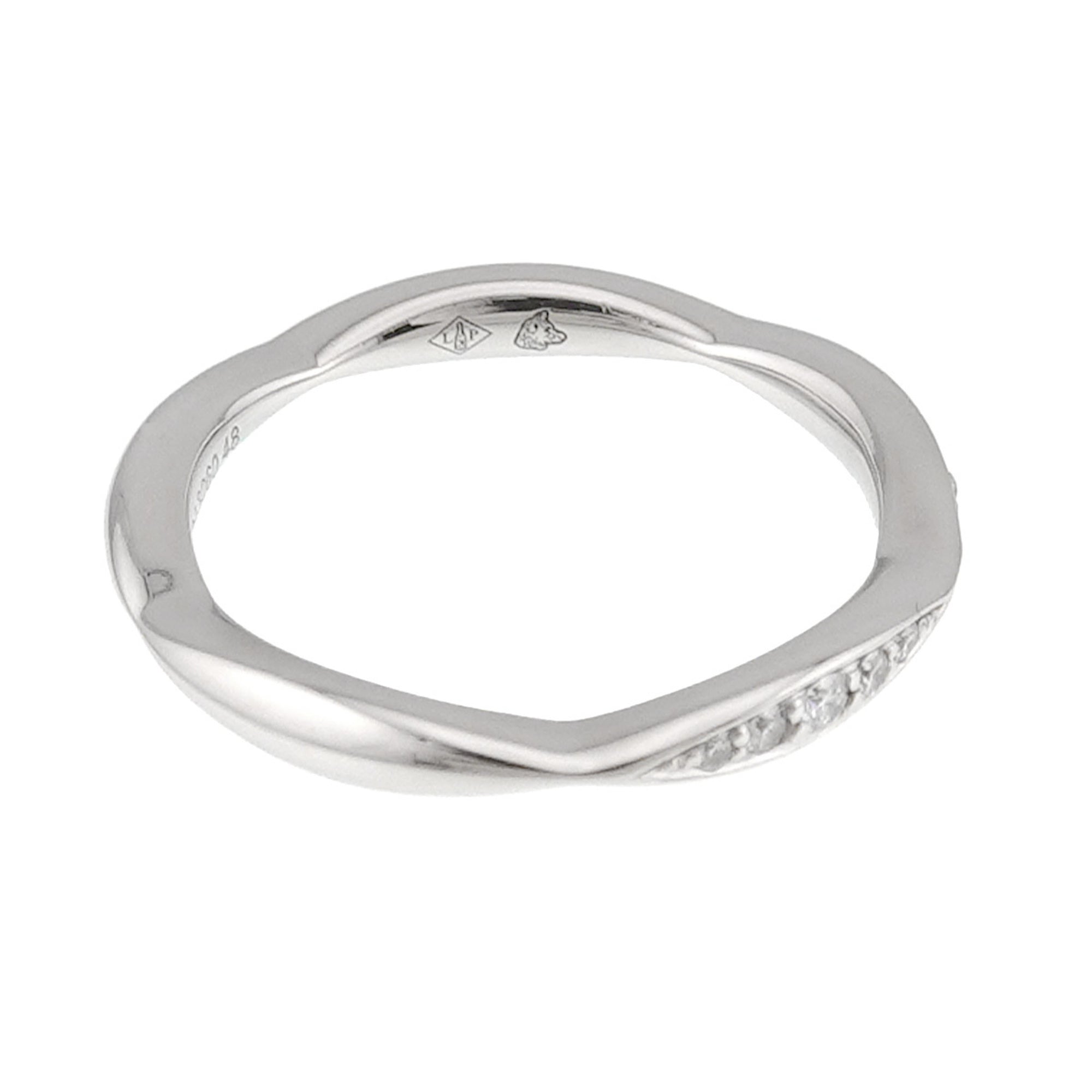 Chanel Platinum 950 Band Ring (Pre-Owned)