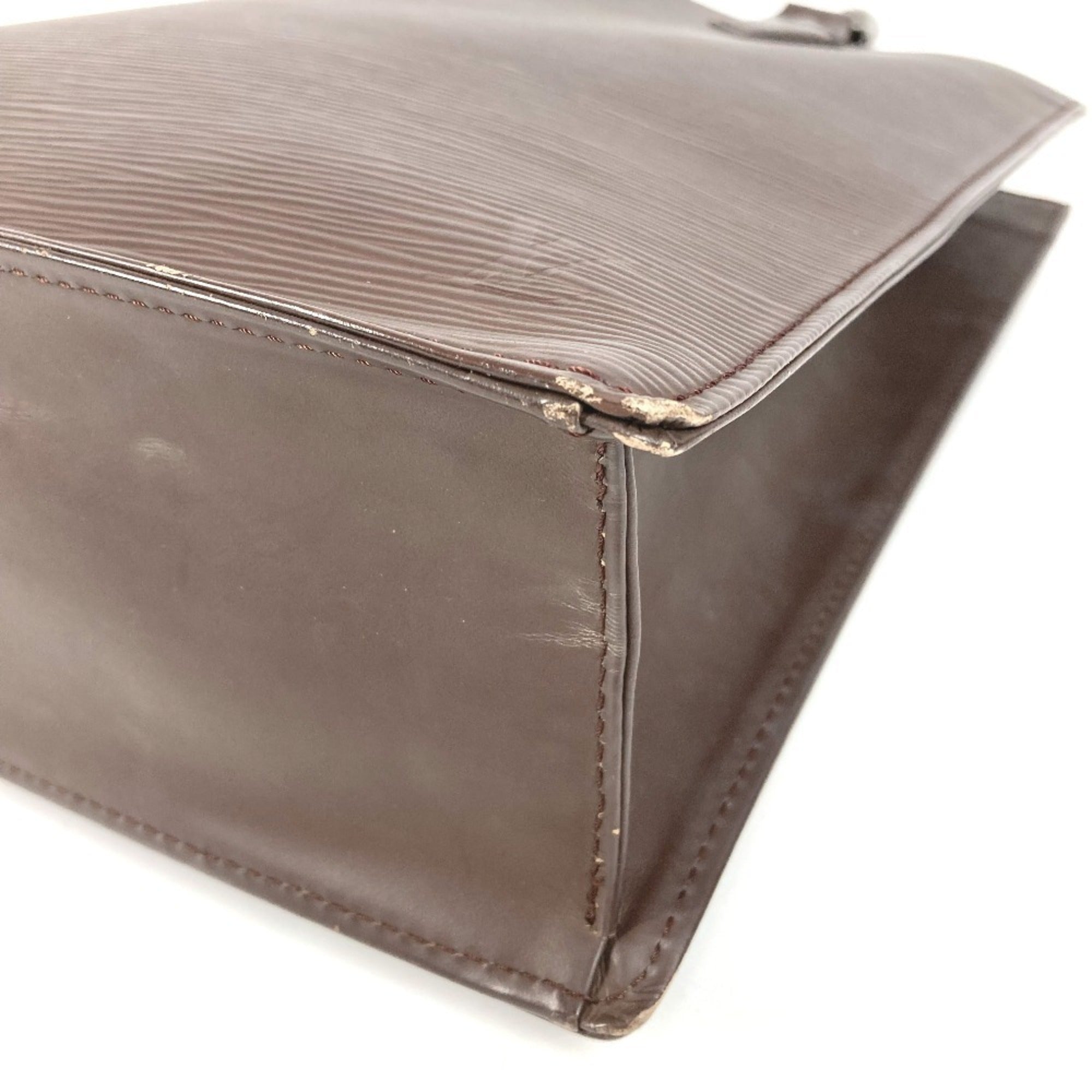 Louis Vuitton Epi Brown Moka Epi Leather Handbag Tote Bag (Pre-Owned)