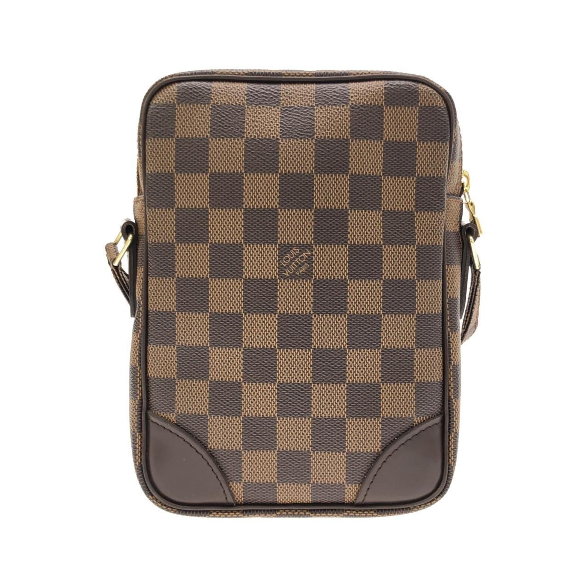 Louis Vuitton Brown Coated Canvas Shoulder Bag (Pre-Owned)