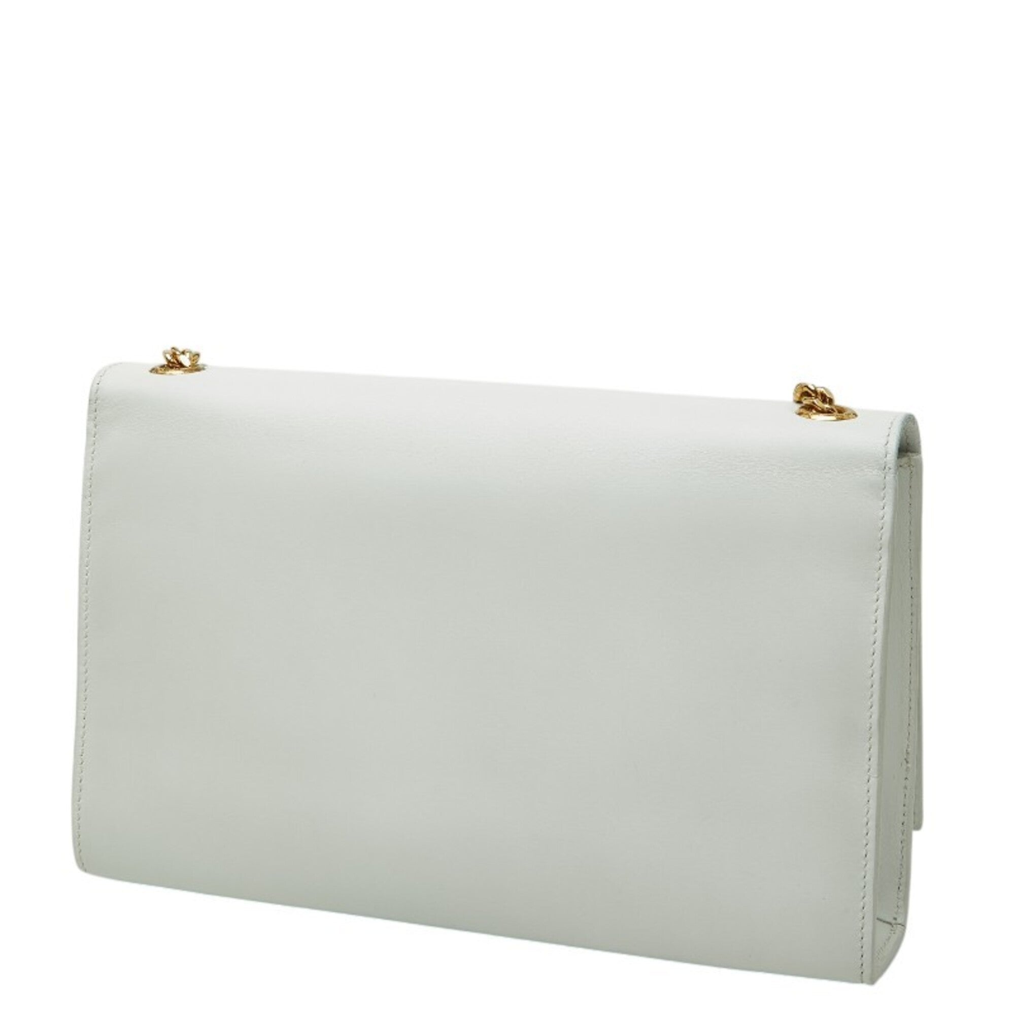 Saint Laurent White Leather Shoulder Bag (Pre-Owned)