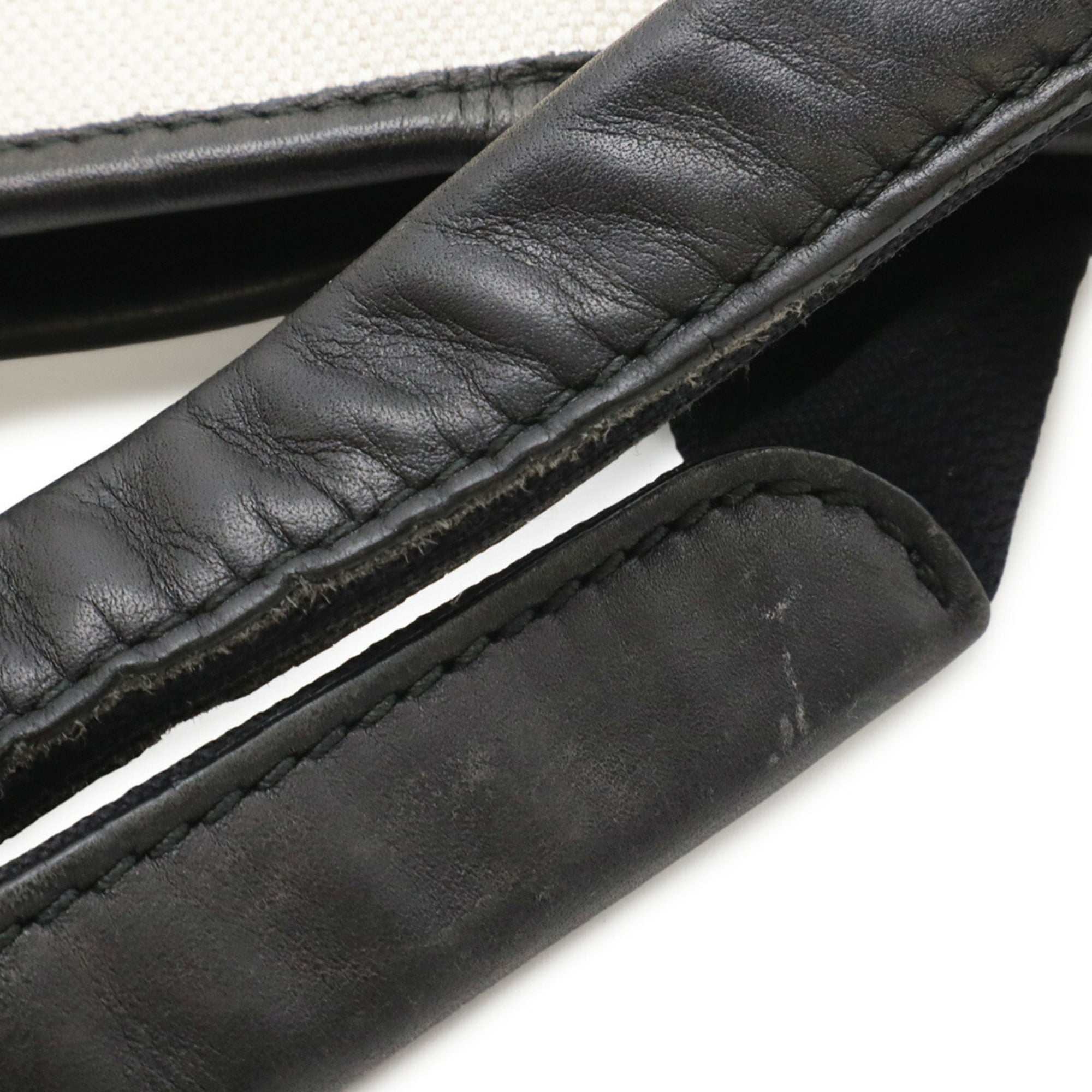 Balenciaga Black Canvas Handbag Pouch Tote Bag (Pre-Owned)