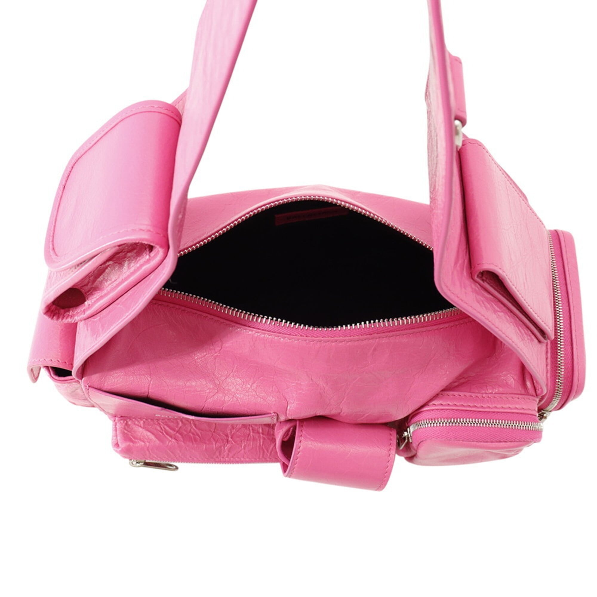 Balenciaga Pink Leather Handbag Shoulder Bag (Pre-Owned)