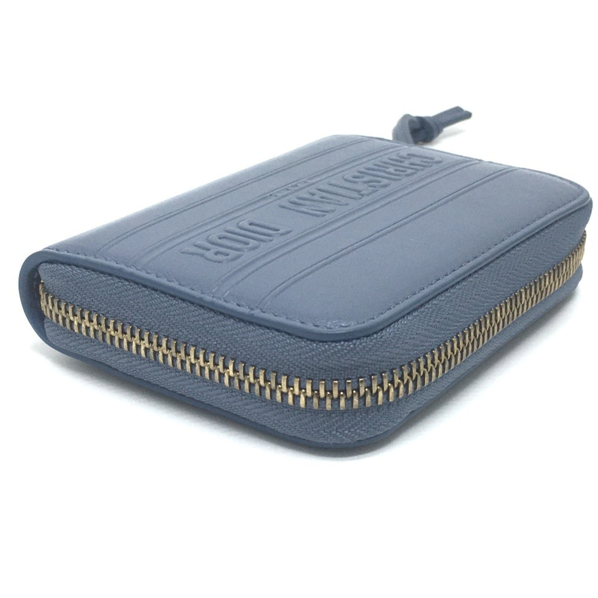 Christian Dior Blue Leather Coin Purse/Coin Case (Pre-Owned)