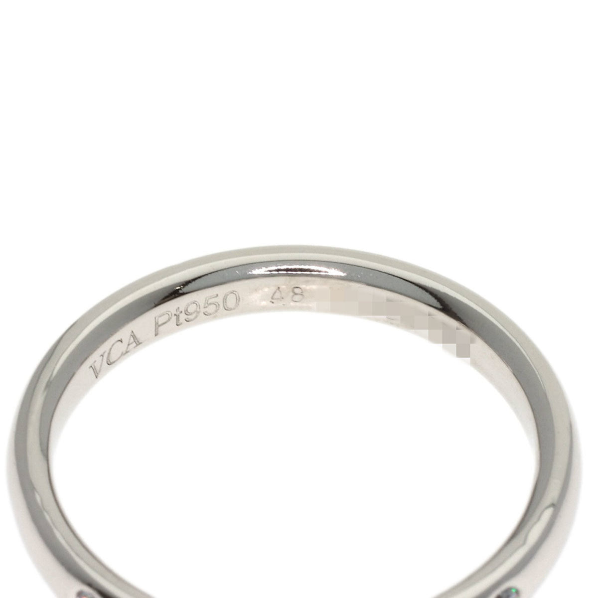Van Cleef & Arpels Platinum 950 Band Ring (Pre-Owned)