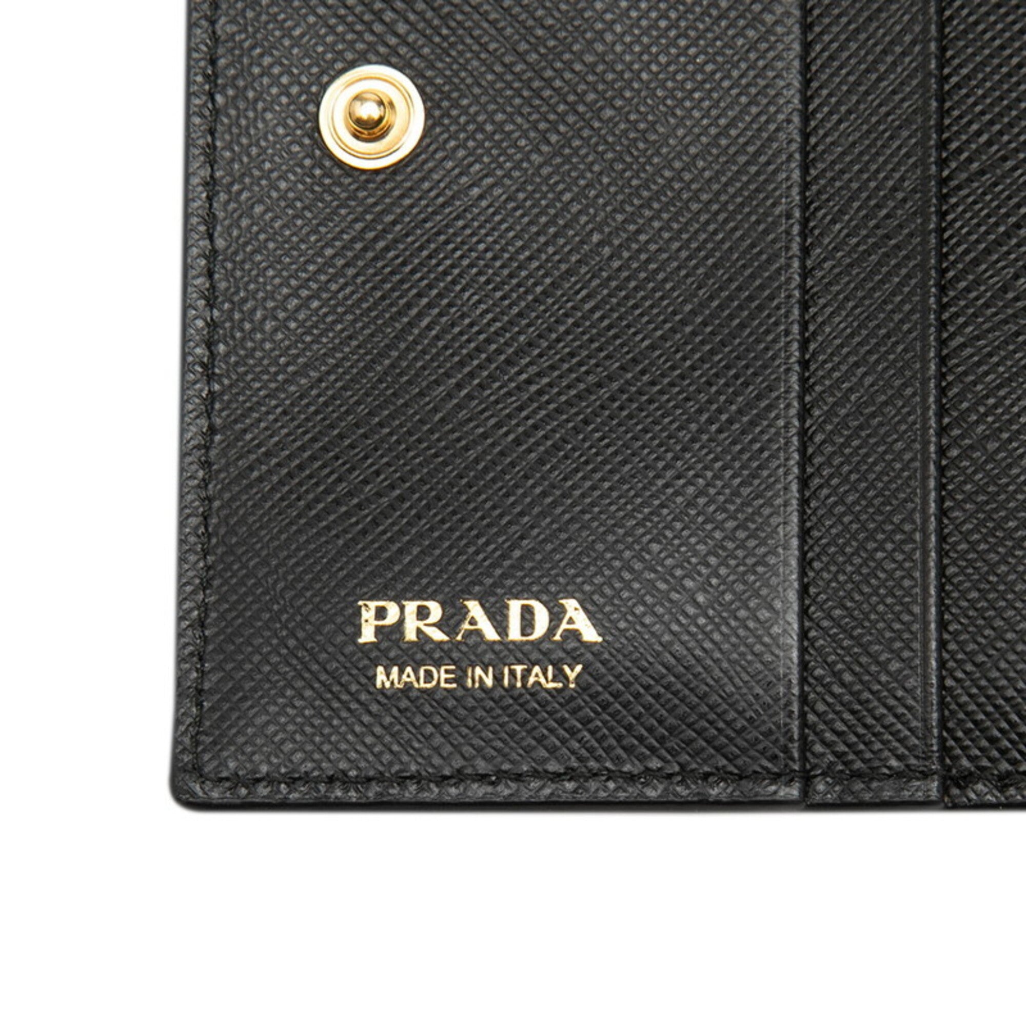 Prada Black Leather Wallet (Bi-Fold) (Pre-Owned)
