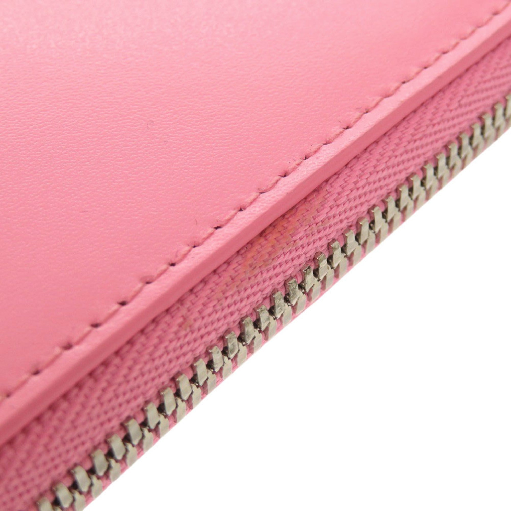 Balenciaga Pink Leather Long Wallet (Bi-Fold) (Pre-Owned)