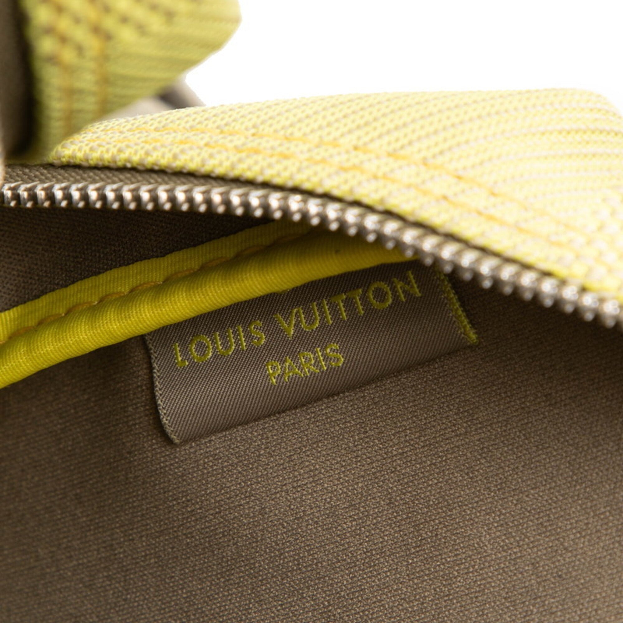 Louis Vuitton Yellow Canvas Leather Shoulder Bag (Pre-Owned)