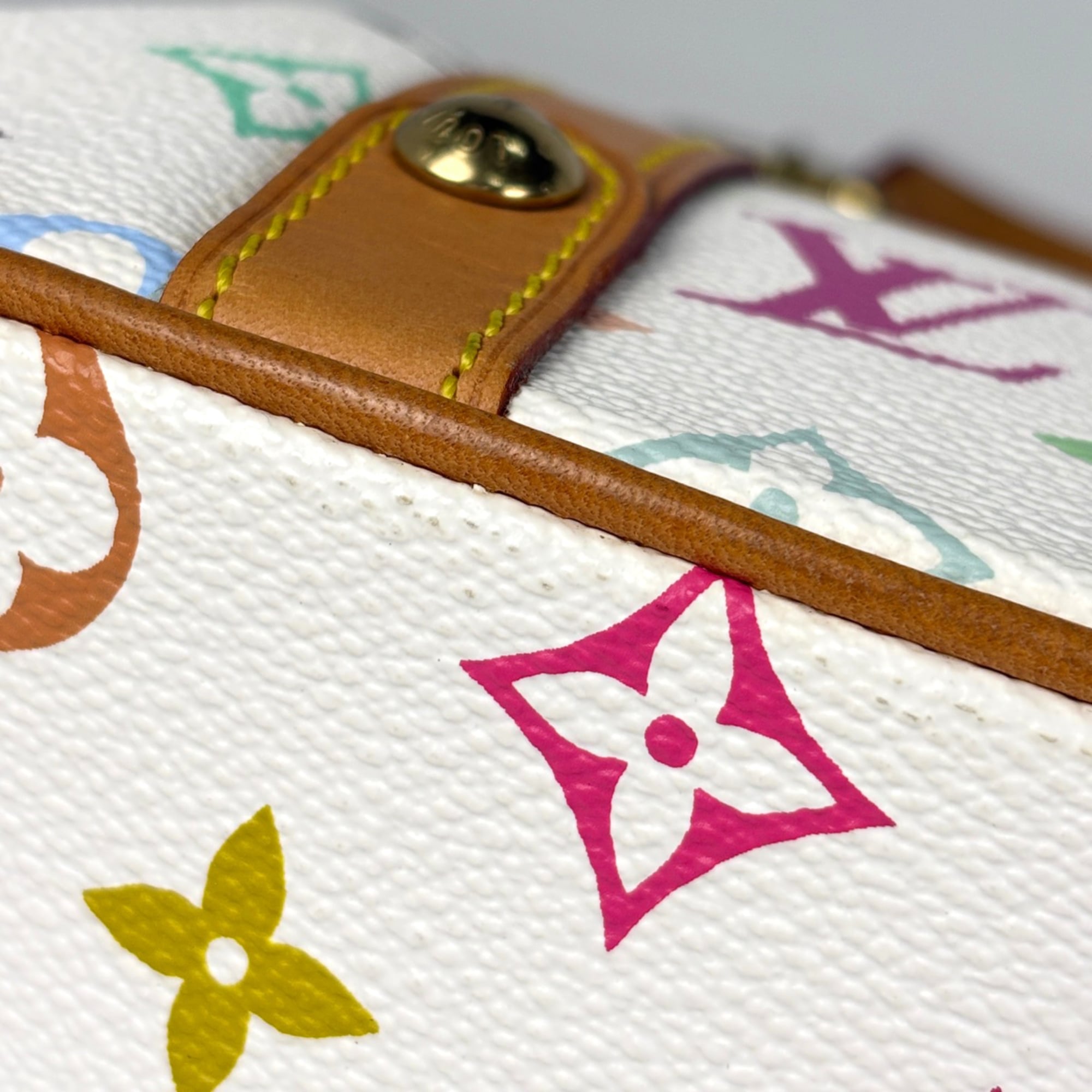 Louis Vuitton Monogram Multicolore Blanc White Monogram Multicolore Handbag (Pre-Owned)