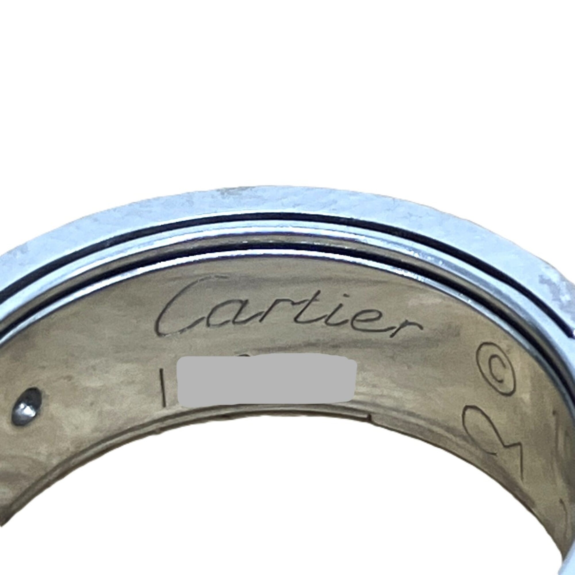 Cartier White Gold White Gold (18K) Band Ring (Pre-Owned)